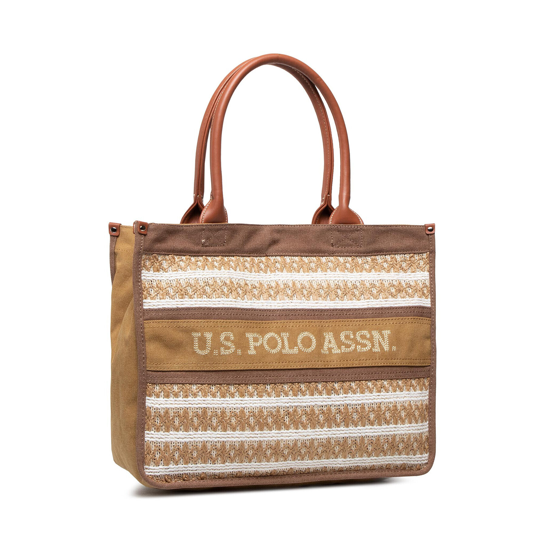 U.S. Polo Assn. Kabelka El Dorado Shopping Bag BEUDD5386WUP517 Hnedá - Pepit.sk