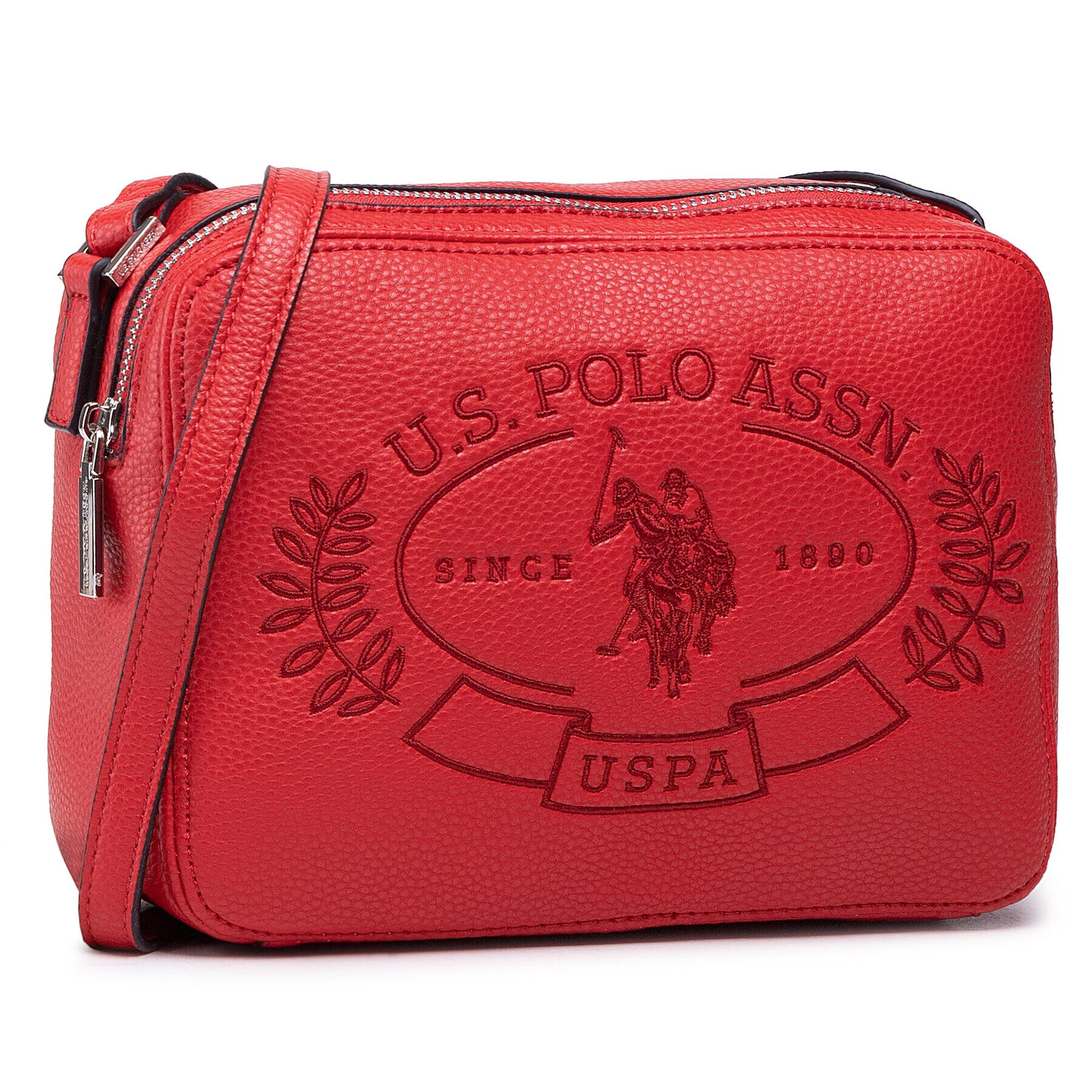 U.S. Polo Assn. Kabelka New Hailey Crossbody BEUHF5161WVP400 Červená - Pepit.sk