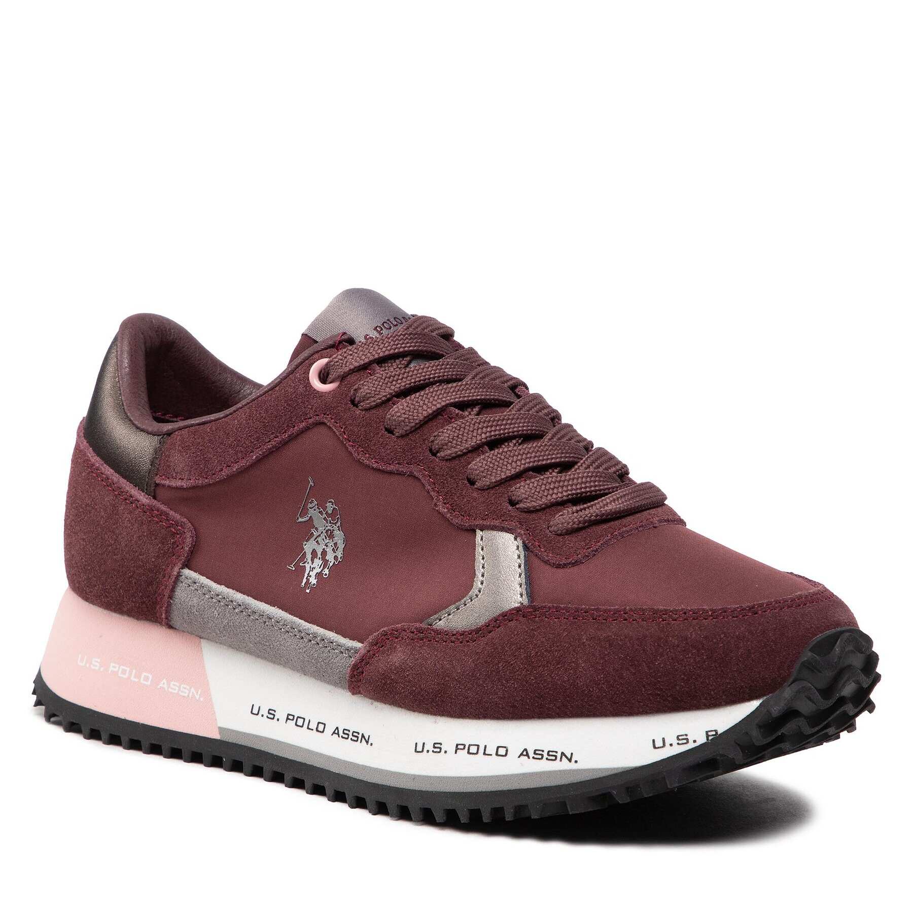 U.S. Polo Assn. Sneakersy Cleef004A CLEEF004W/BNS2 Bordová - Pepit.sk