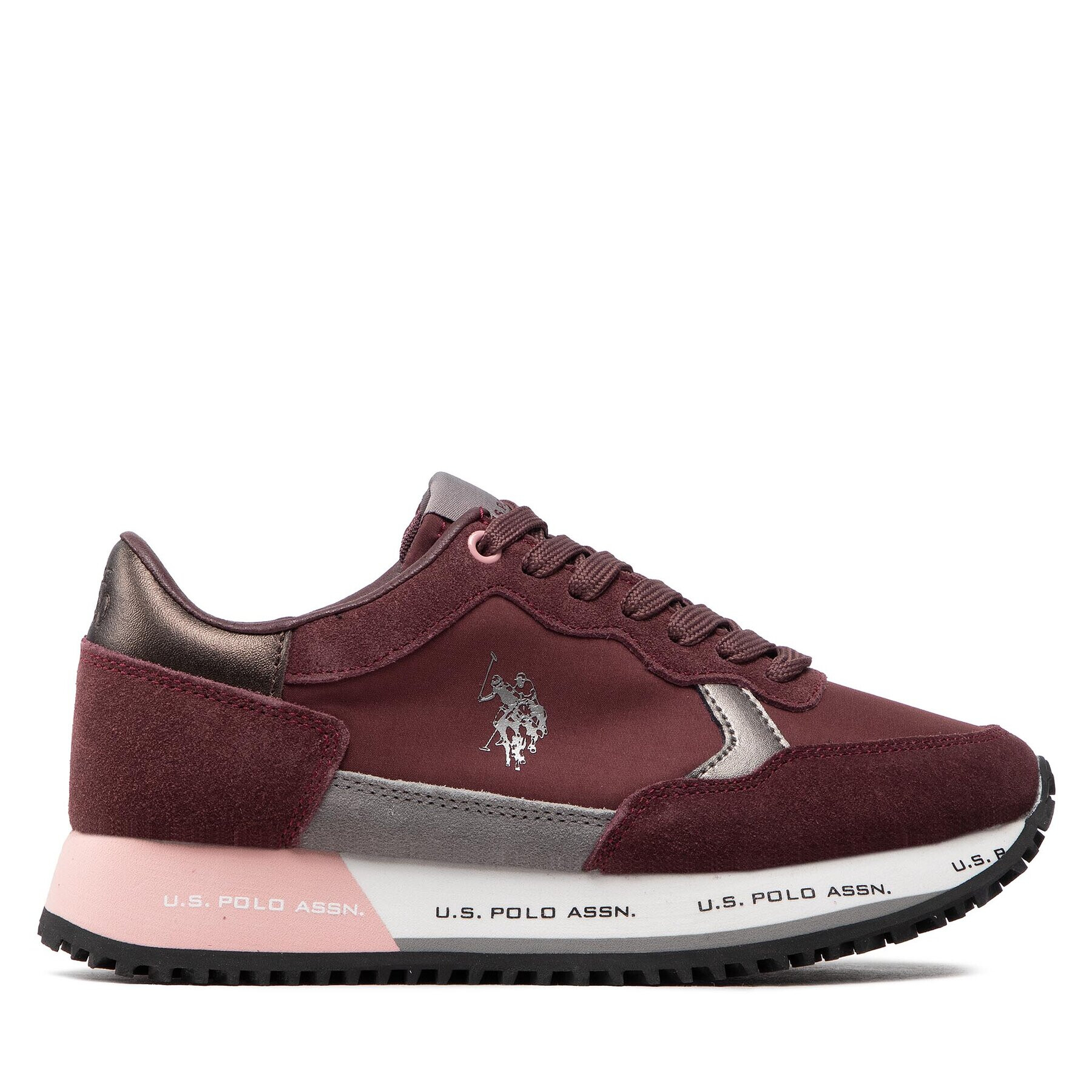 U.S. Polo Assn. Sneakersy Cleef004A CLEEF004W/BNS2 Bordová - Pepit.sk