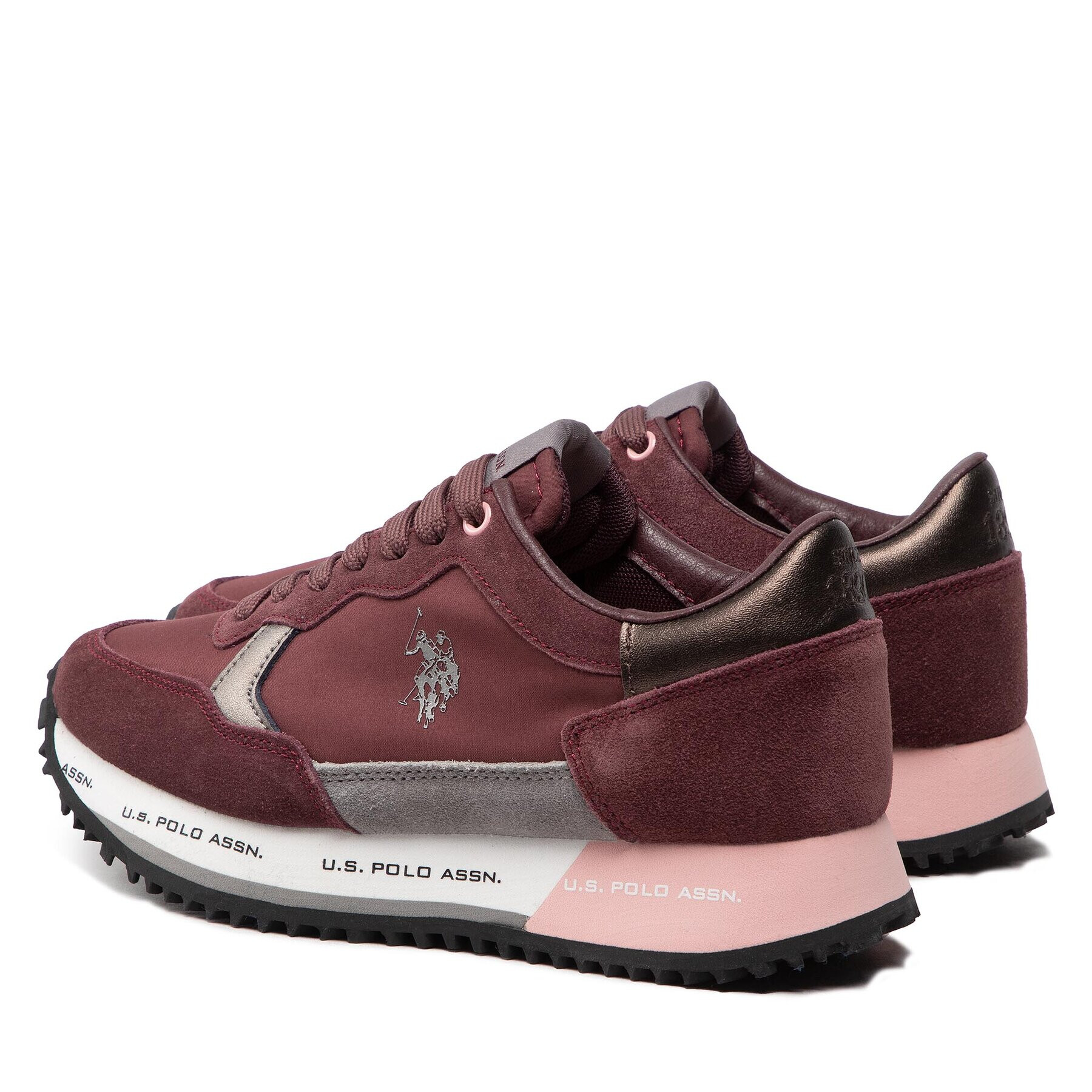 U.S. Polo Assn. Sneakersy Cleef004A CLEEF004W/BNS2 Bordová - Pepit.sk