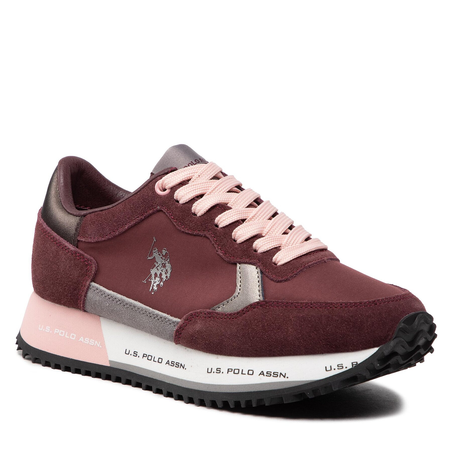 U.S. Polo Assn. Sneakersy Cleef004A CLEEF004W/BNS2 Bordová - Pepit.sk