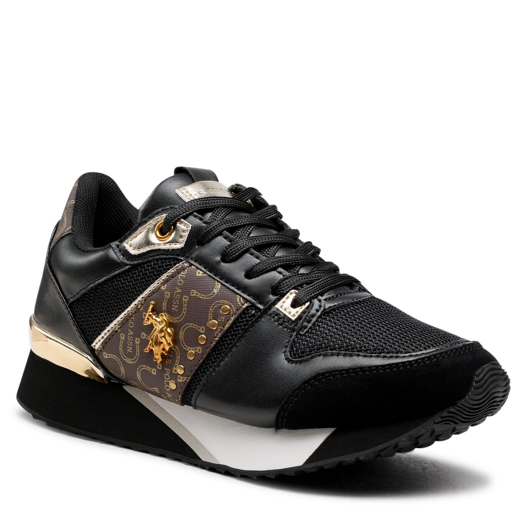 U.S. Polo Assn. Sneakersy Frida013 Print FRIDA013W/BYT1 Čierna - Pepit.sk