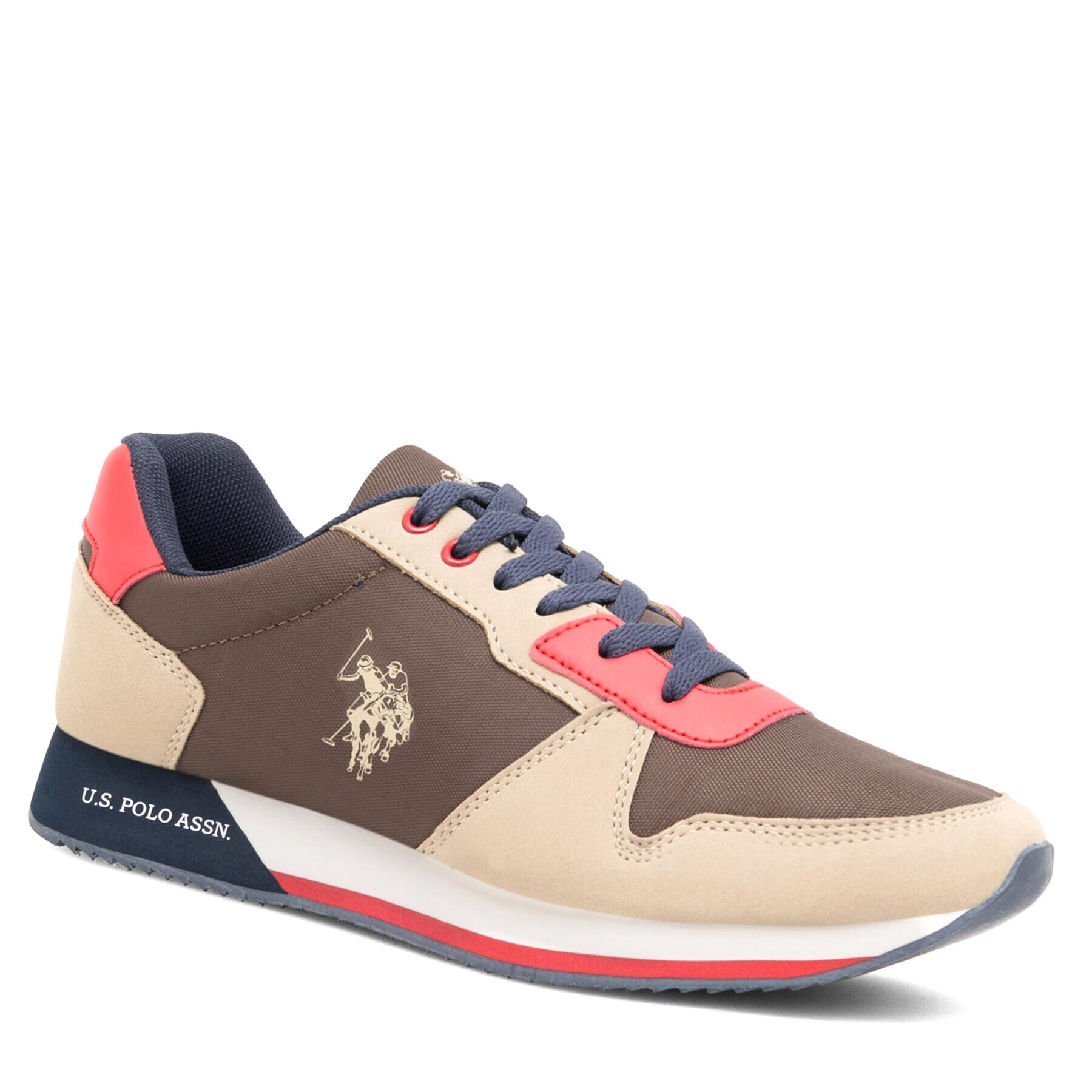 U.S. Polo Assn. Sneakersy NOBIL011M/CNH1 Kaki - Pepit.sk