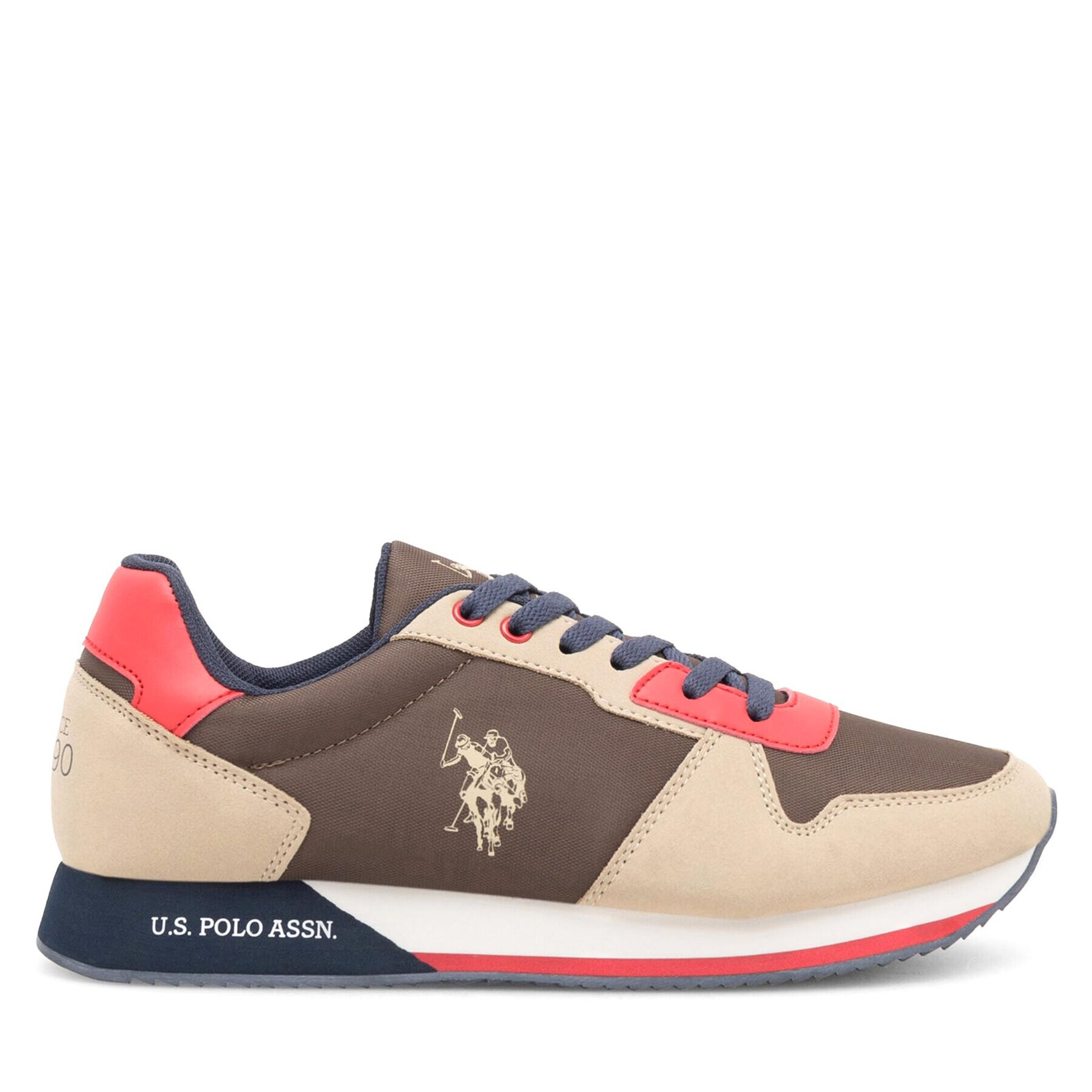 U.S. Polo Assn. Sneakersy NOBIL011M/CNH1 Kaki - Pepit.sk