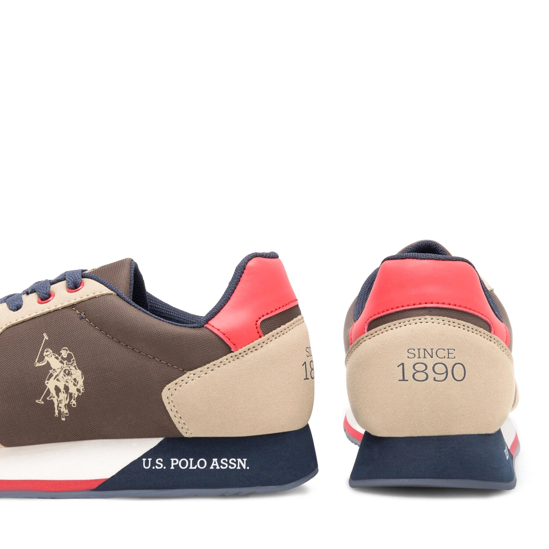 U.S. Polo Assn. Sneakersy NOBIL011M/CNH1 Kaki - Pepit.sk