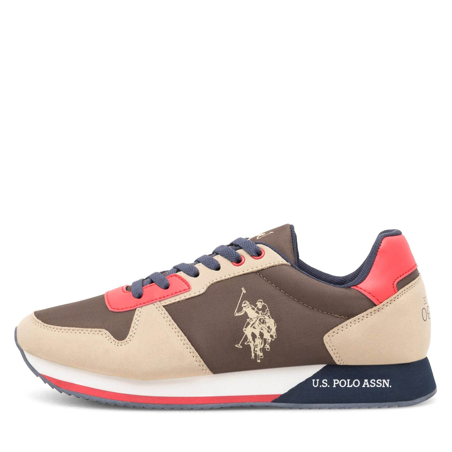 U.S. Polo Assn. Sneakersy NOBIL011M/CNH1 Kaki - Pepit.sk