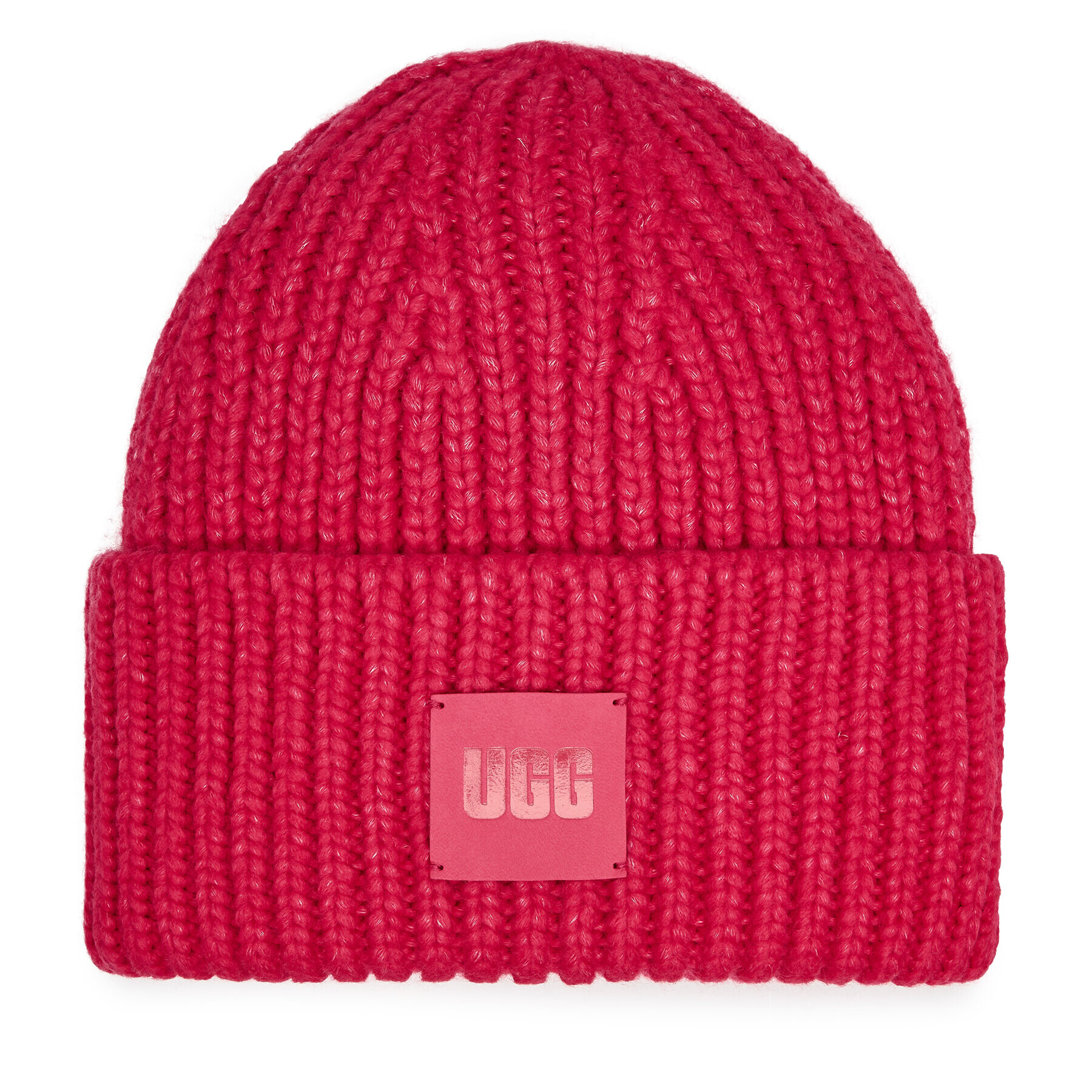 Ugg Čiapka W Chunky Rib Beanie W Logo 20061 Ružová - Pepit.sk