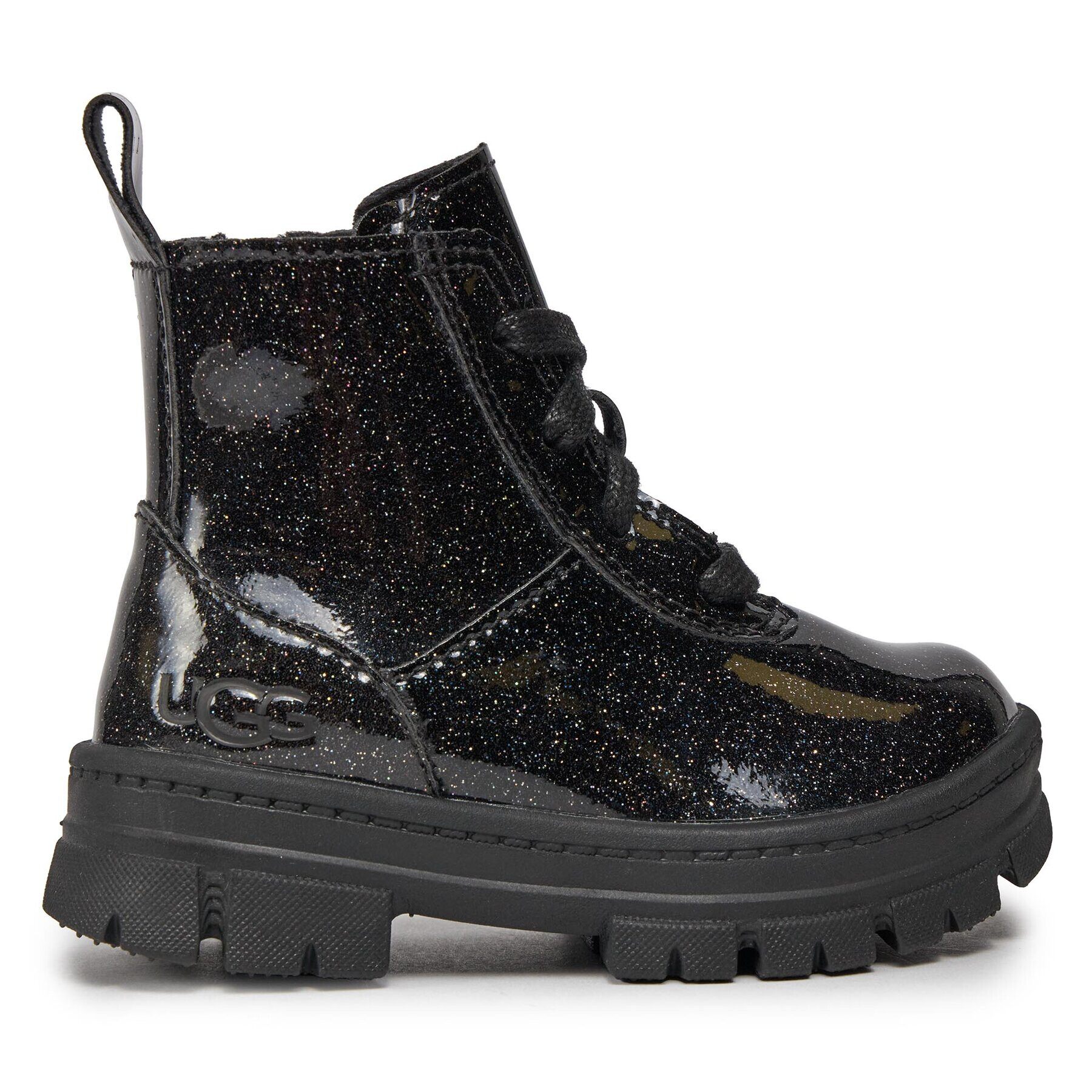 Ugg Čižmy T Ashton Lace Up Glitter 1151571T Čierna - Pepit.sk