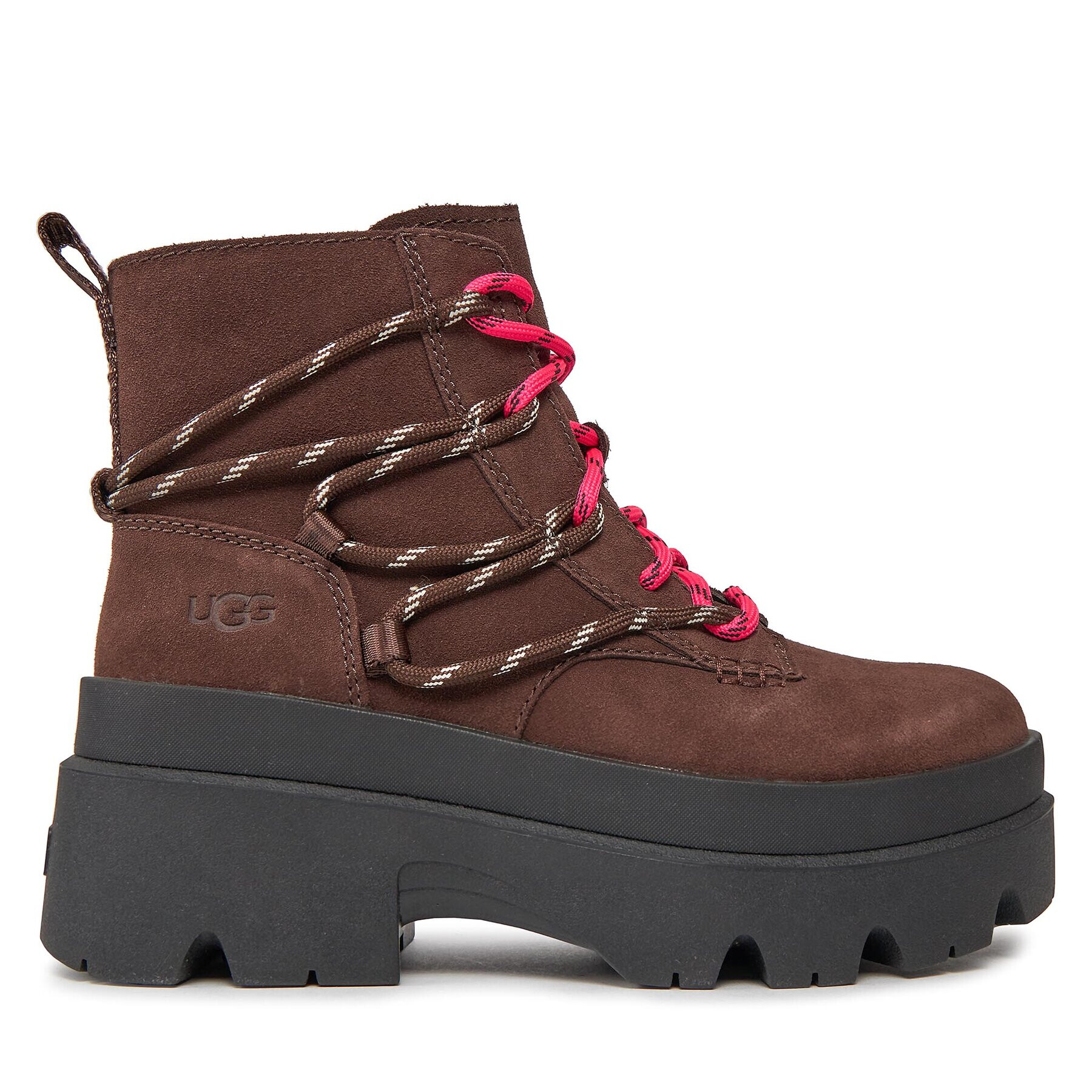 Ugg Členková obuv W Brisbane Lace Up 1143841 Hnedá - Pepit.sk