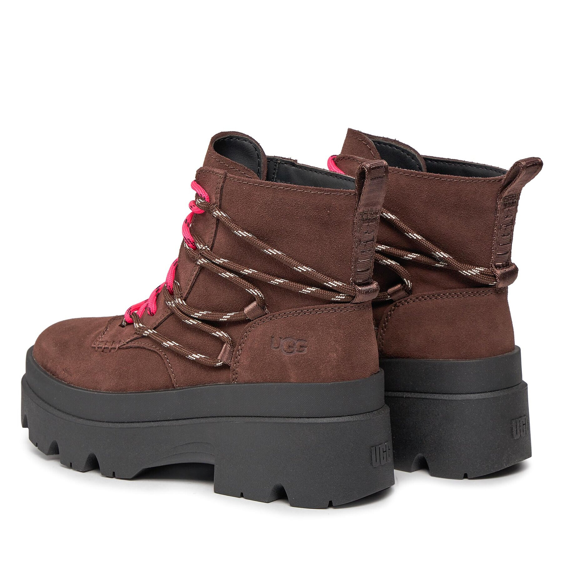 Ugg Členková obuv W Brisbane Lace Up 1143841 Hnedá - Pepit.sk