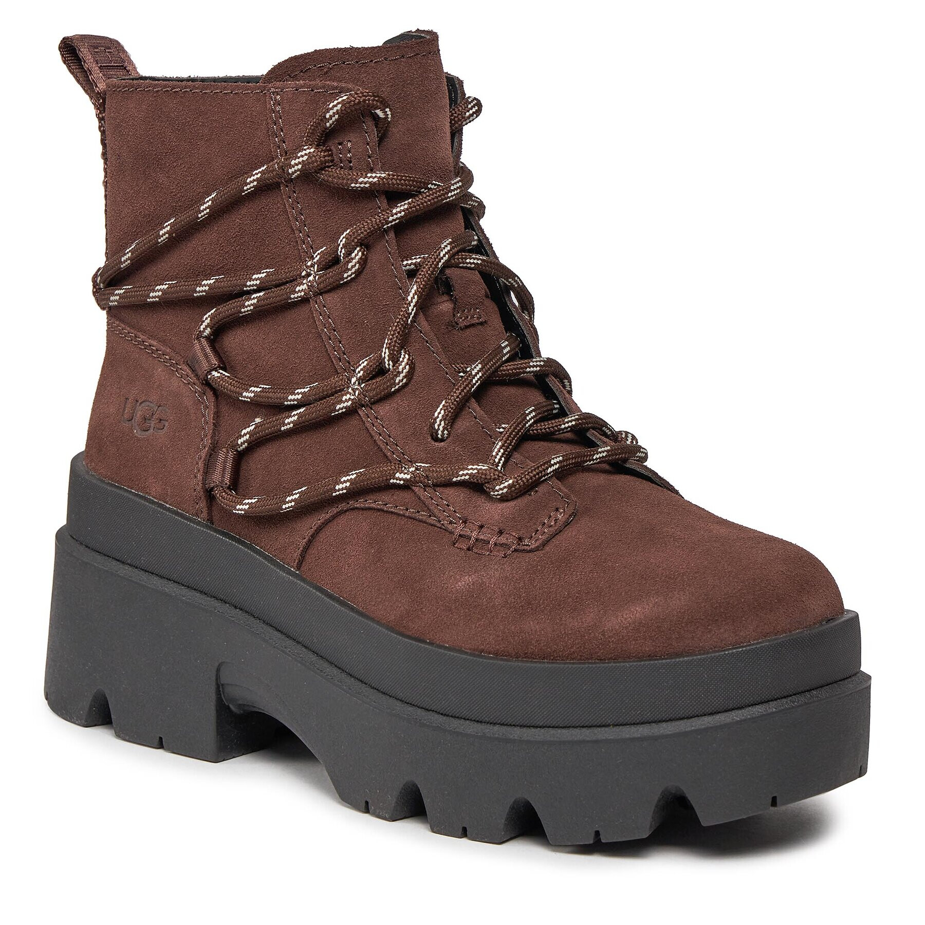 Ugg Členková obuv W Brisbane Lace Up 1143841 Hnedá - Pepit.sk