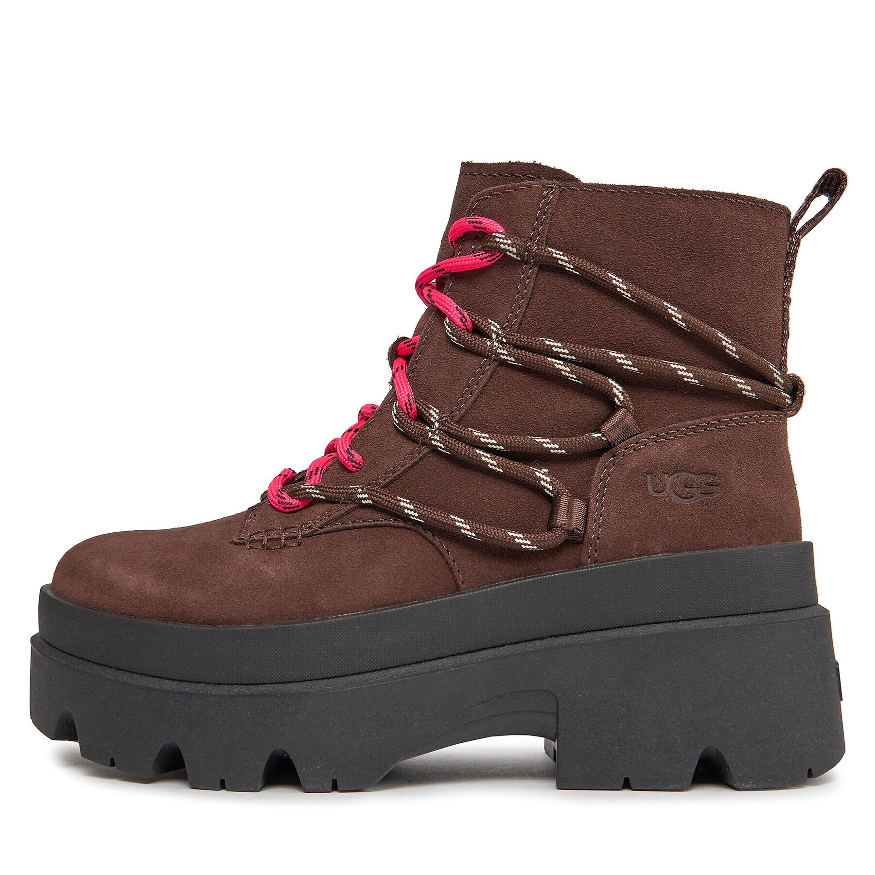 Ugg Členková obuv W Brisbane Lace Up 1143841 Hnedá - Pepit.sk