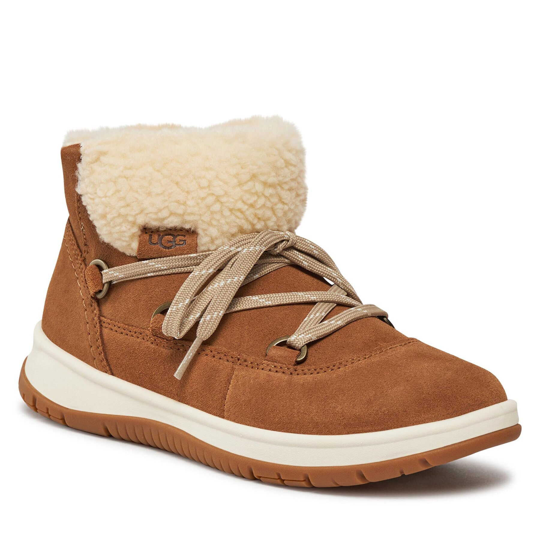 Ugg Členková obuv W Lakesider Heritage Lace 1143836 Hnedá - Pepit.sk