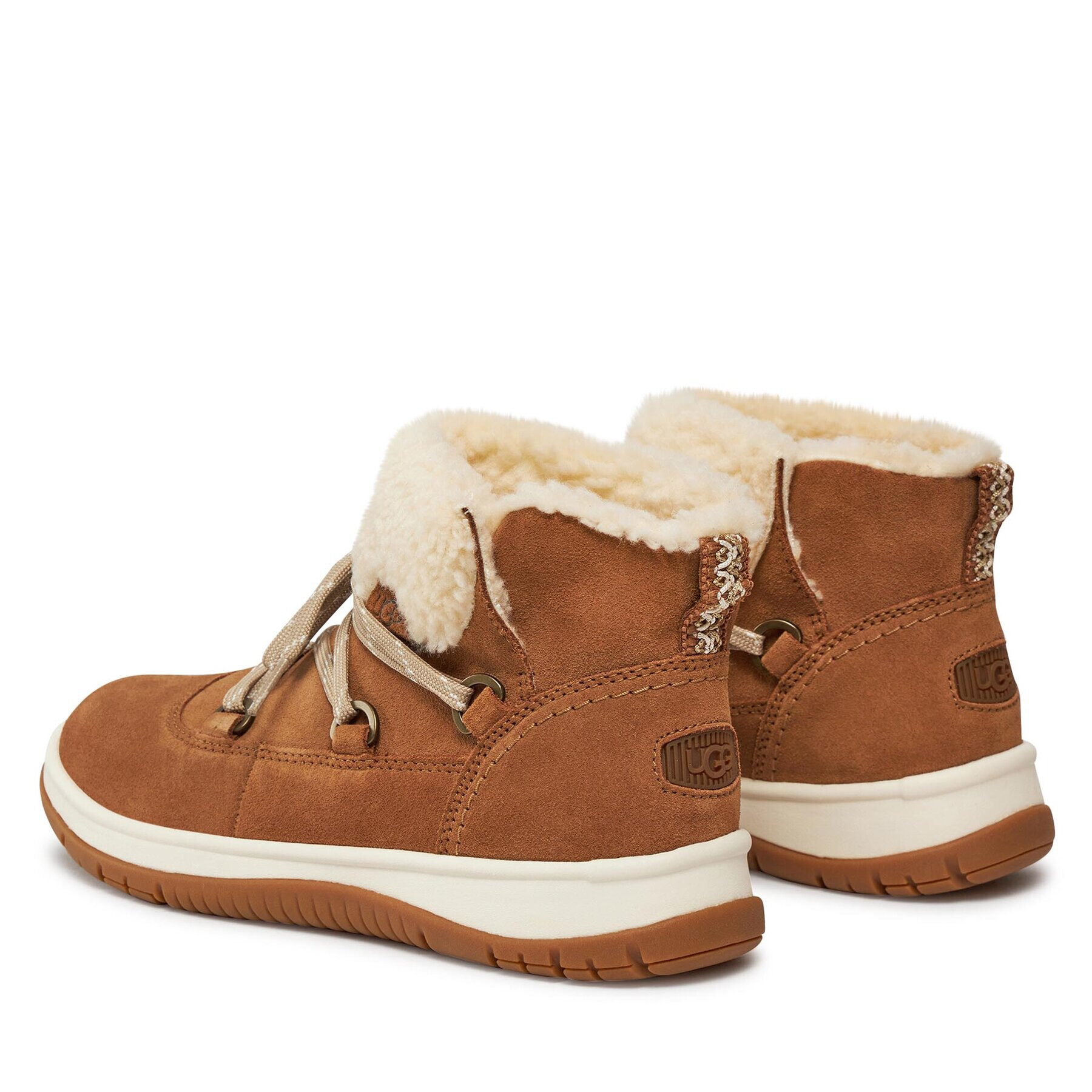 Ugg Členková obuv W Lakesider Heritage Lace 1143836 Hnedá - Pepit.sk