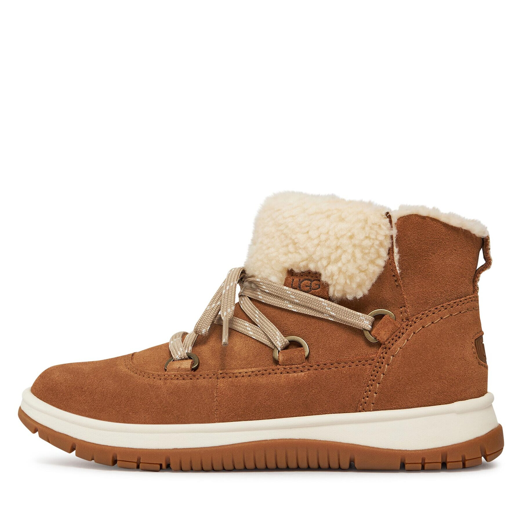 Ugg Členková obuv W Lakesider Heritage Lace 1143836 Hnedá - Pepit.sk