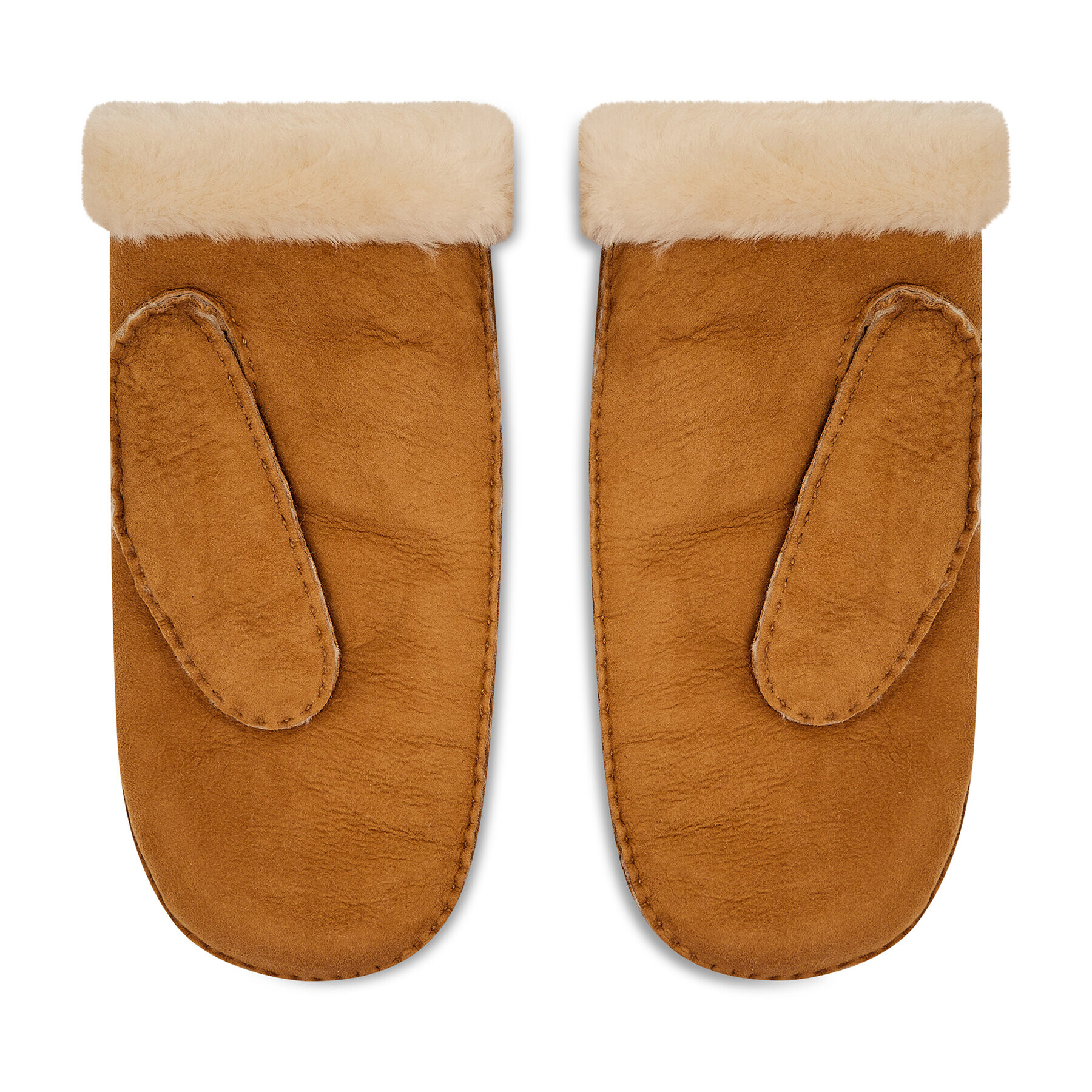 Ugg Dámske rukavice Sheepskin Embroider Mitten 20932 Hnedá - Pepit.sk