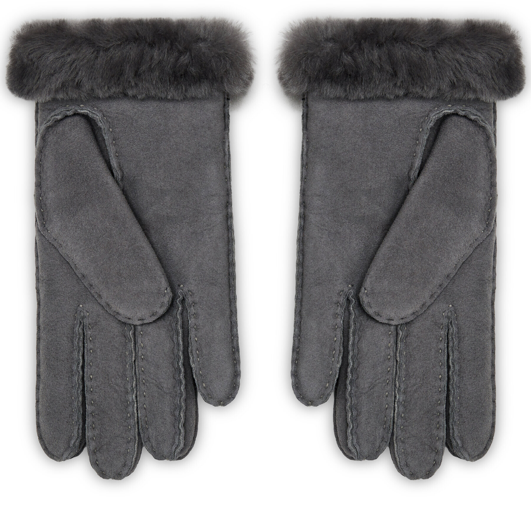 Ugg Dámske rukavice W Sheepskin Embroider Glove 20931 Sivá - Pepit.sk