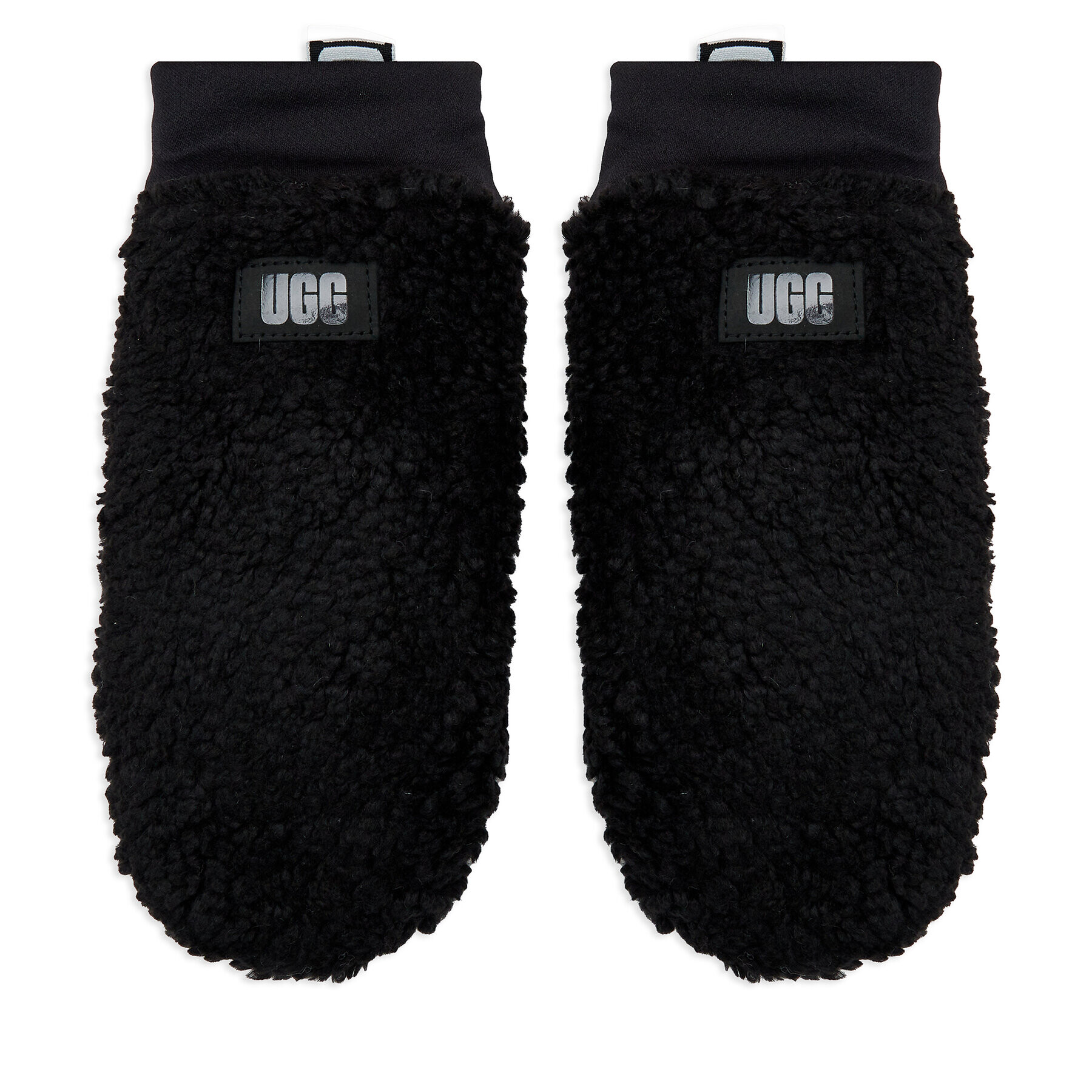 Ugg Dámske rukavice W Sherpa Mitten W Logo Tape 21631 Čierna - Pepit.sk