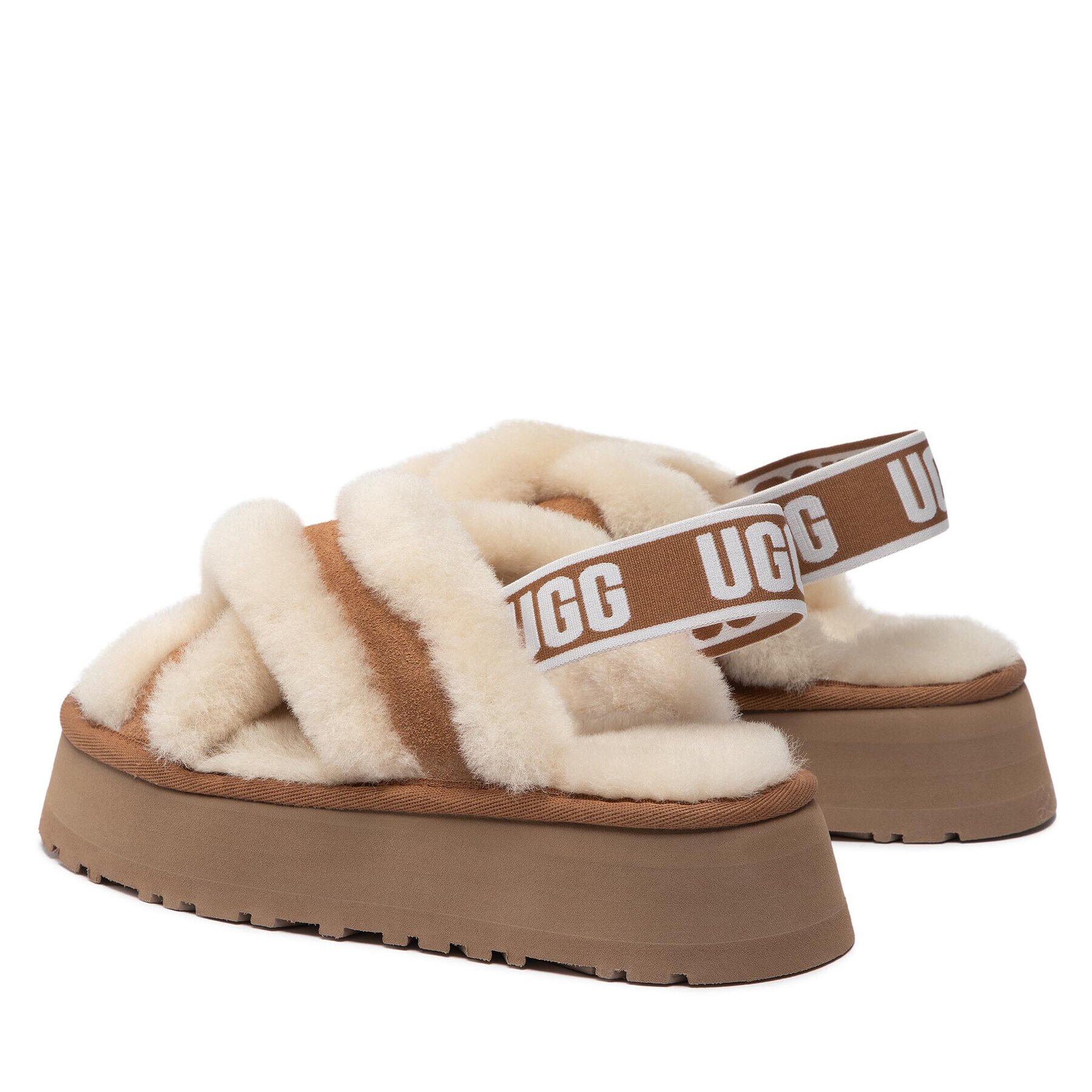 Ugg Papuče W Disco Cross Slide 1121550 Béžová - Pepit.sk