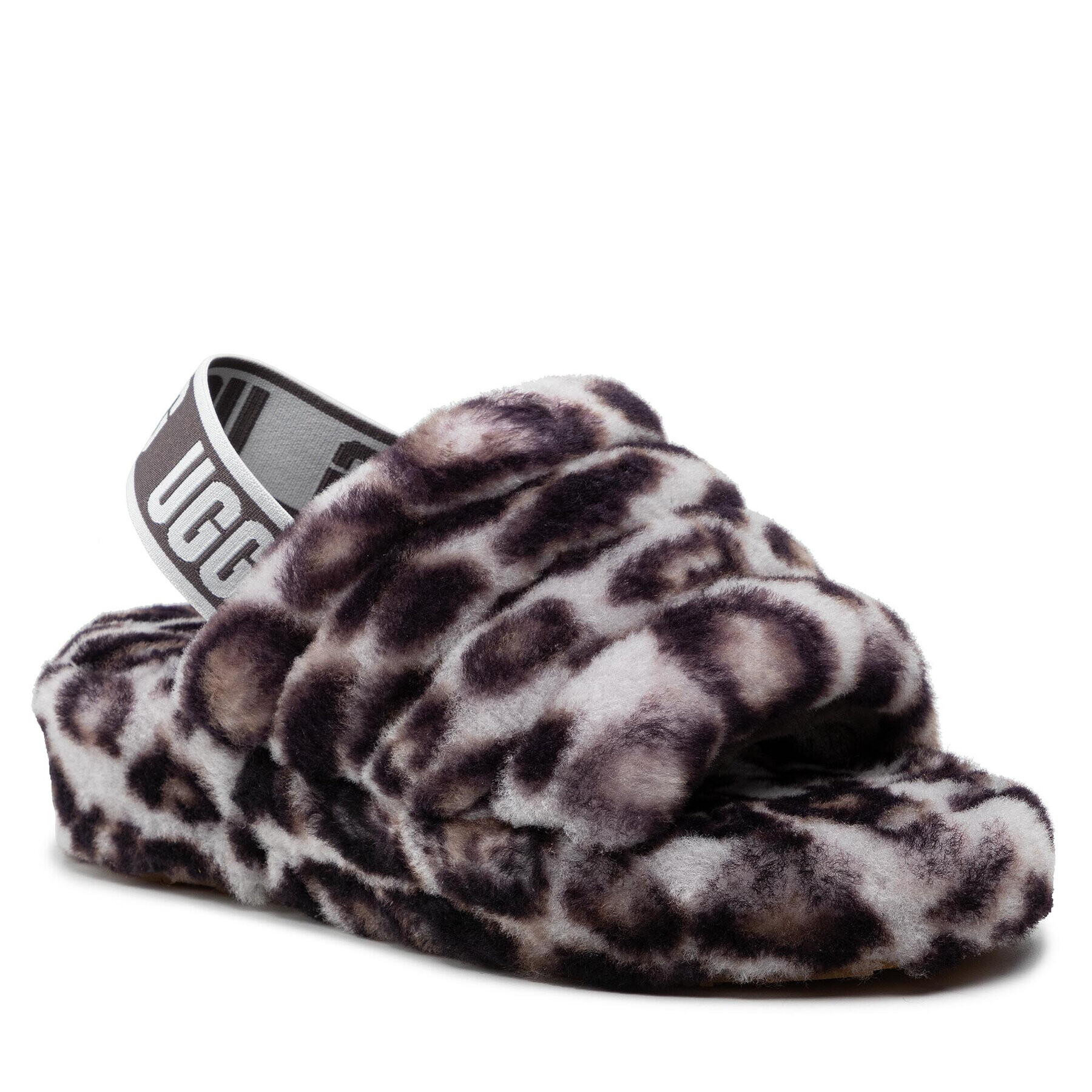 Ugg Papuče W Fluff Yeah Slide Panthr Print 1120903 Hnedá - Pepit.sk