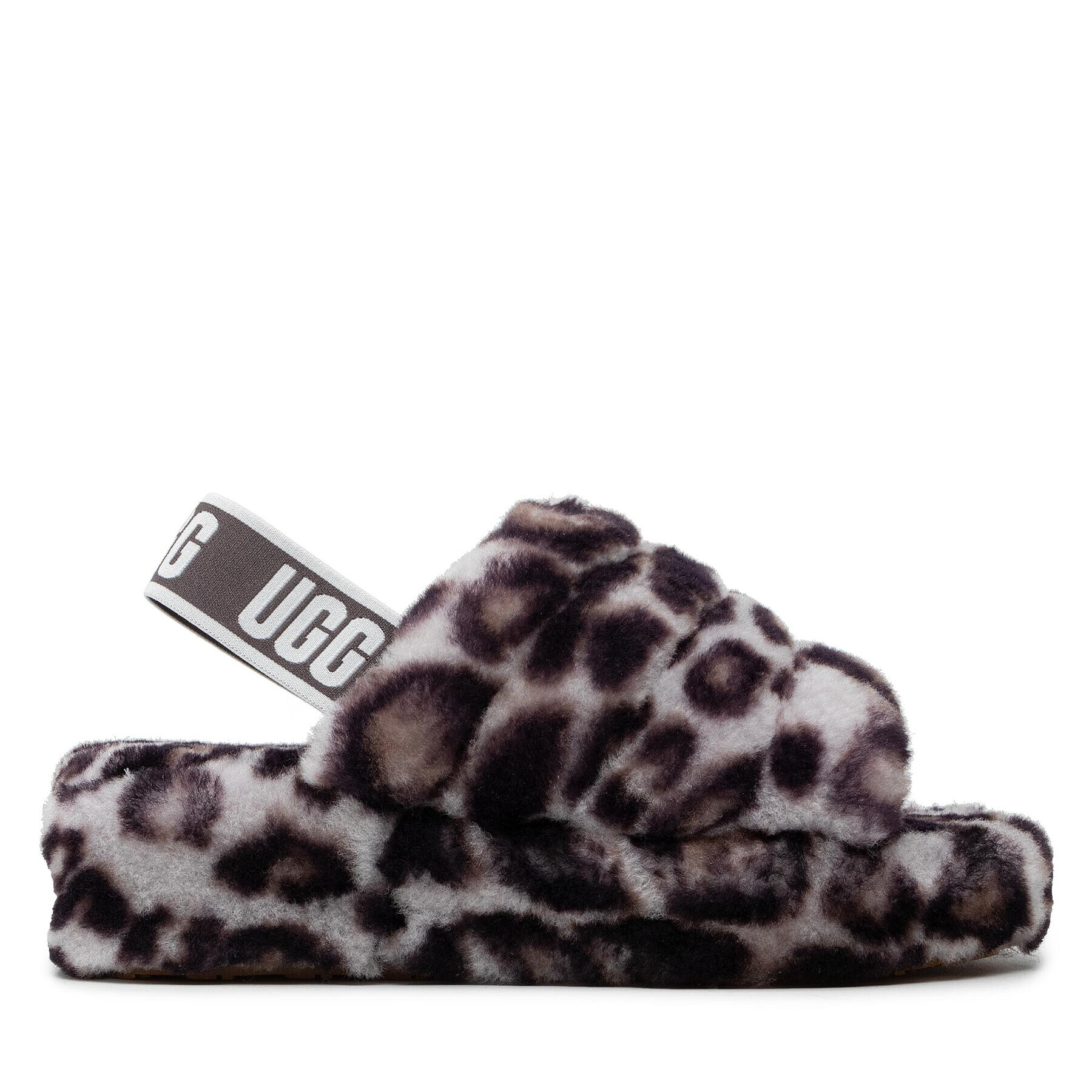 Ugg Papuče W Fluff Yeah Slide Panthr Print 1120903 Hnedá - Pepit.sk