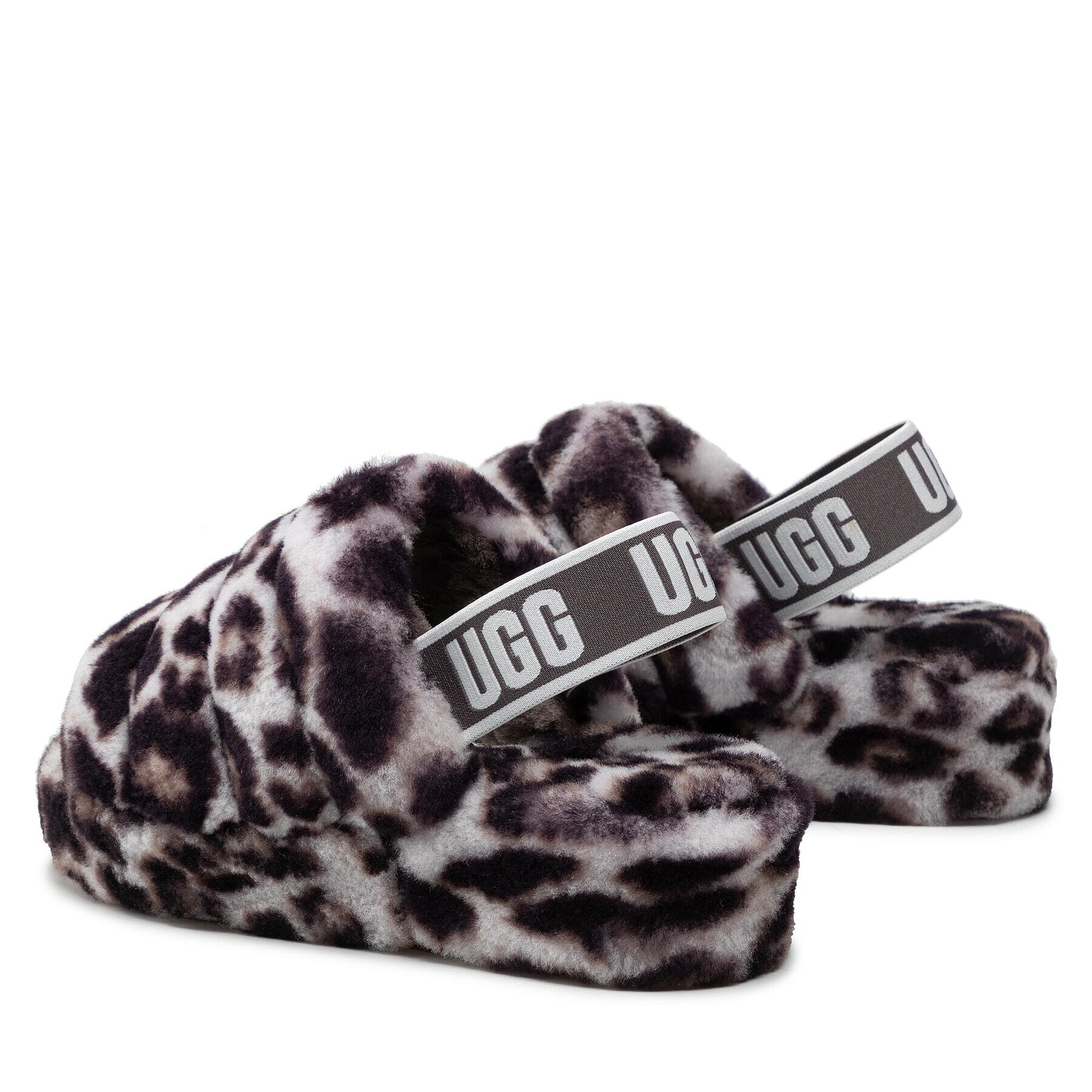 Ugg Papuče W Fluff Yeah Slide Panthr Print 1120903 Hnedá - Pepit.sk