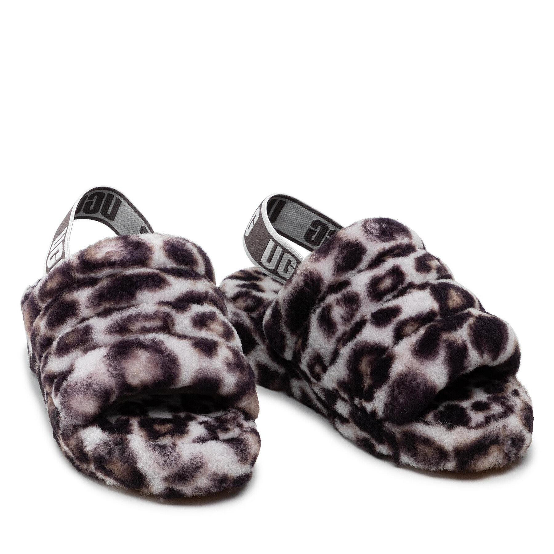 Ugg Papuče W Fluff Yeah Slide Panthr Print 1120903 Hnedá - Pepit.sk