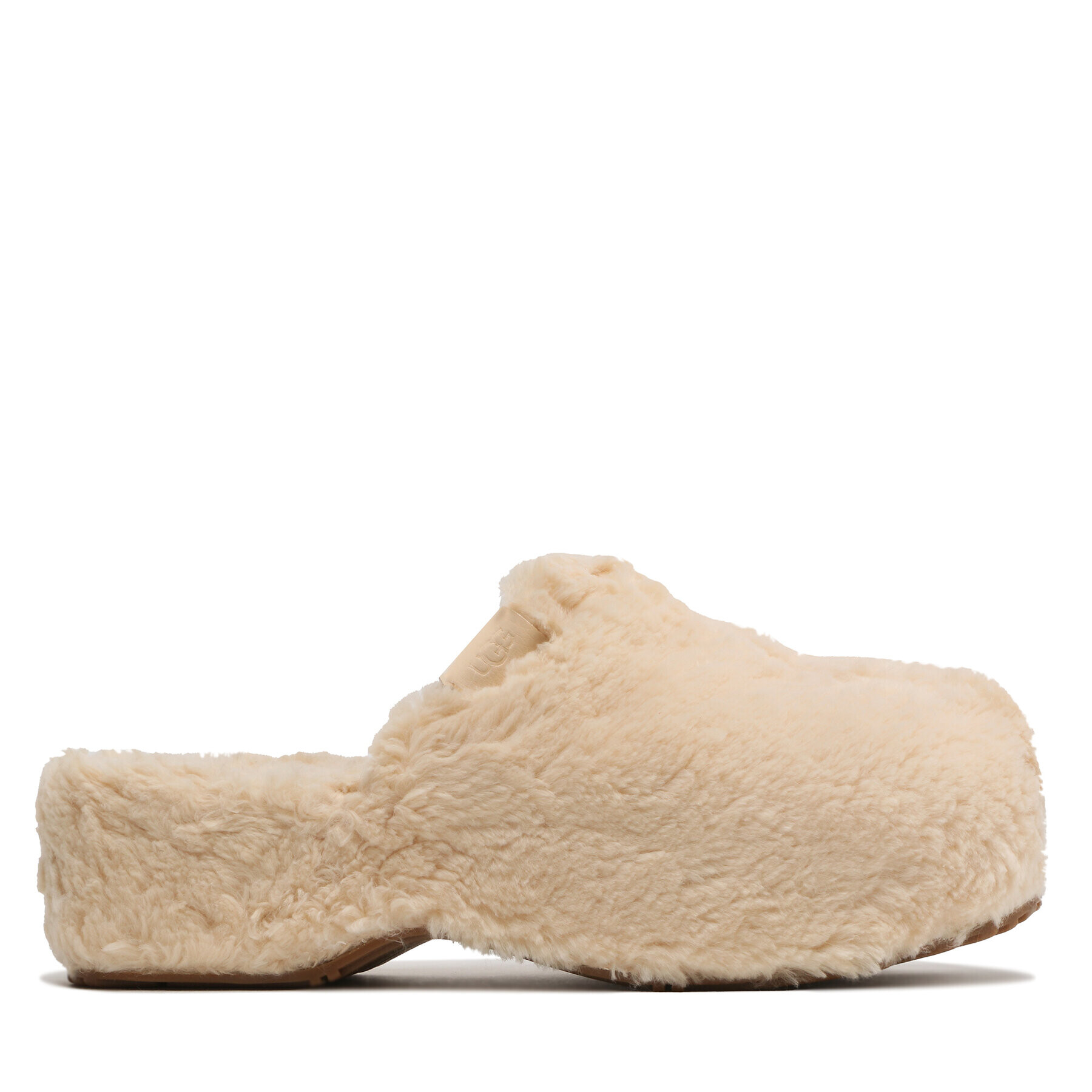 Ugg Papuče W Fuzz Sugar Clog 1130950 Béžová - Pepit.sk