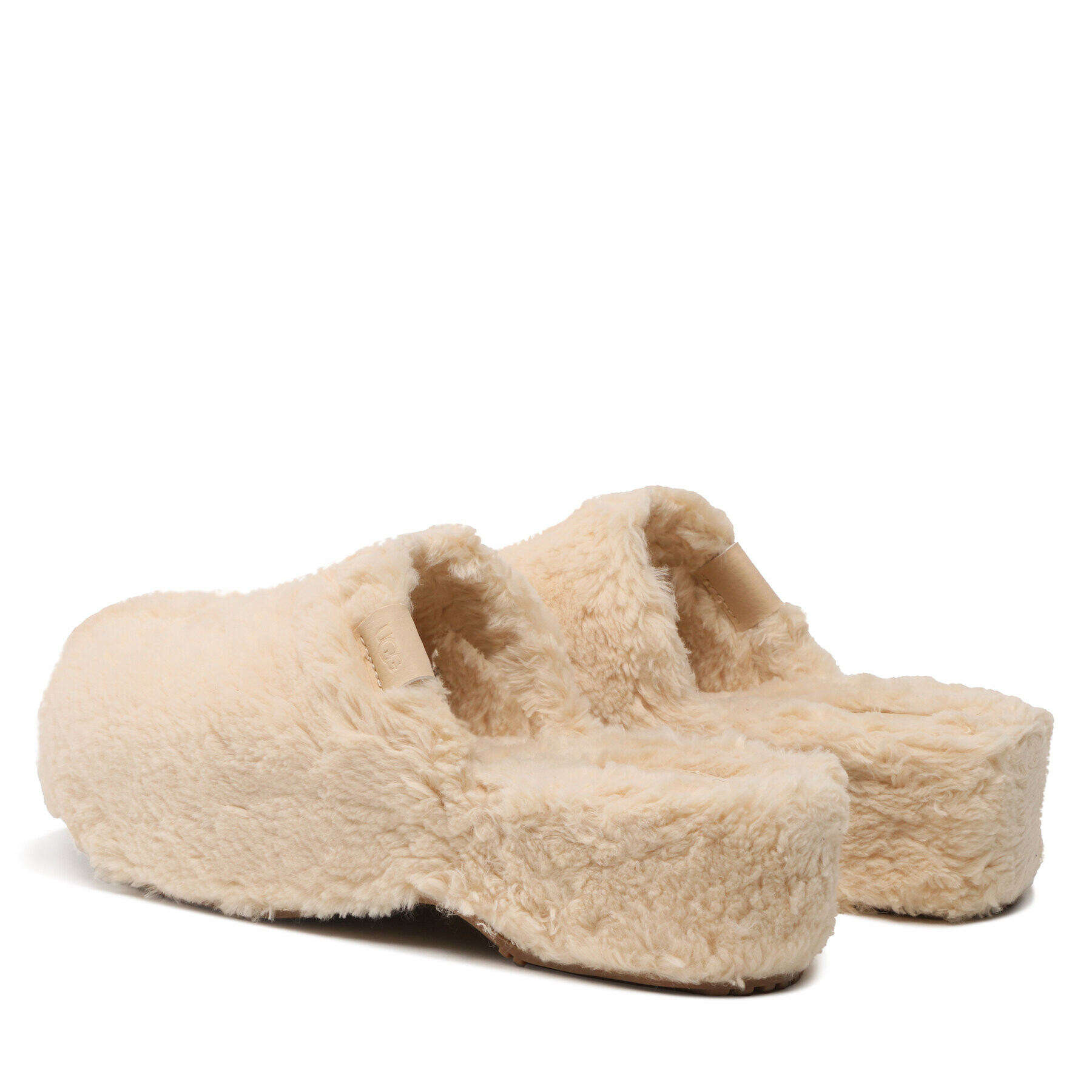 Ugg Papuče W Fuzz Sugar Clog 1130950 Béžová - Pepit.sk