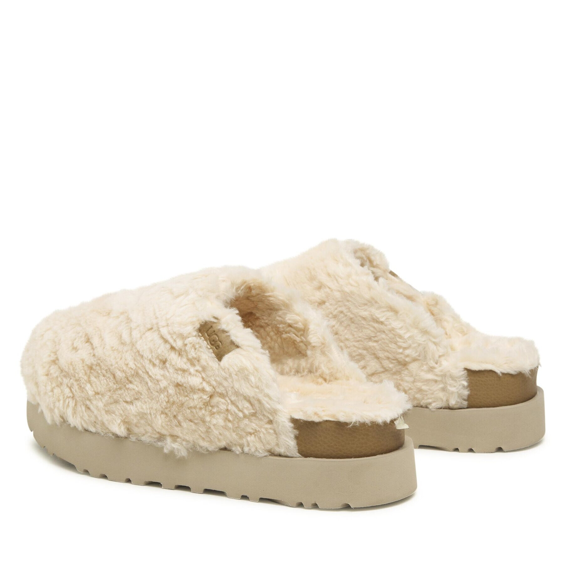 Ugg Papuče W Fuzz Sugar Slide 1135132 Béžová - Pepit.sk