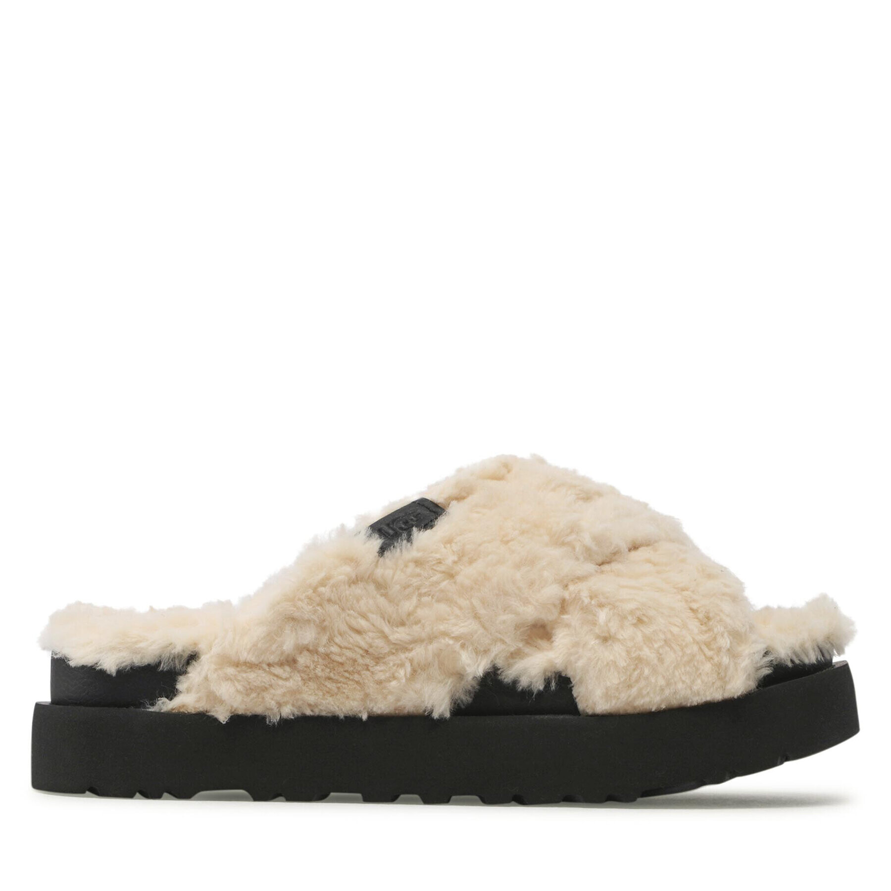 Ugg Šľapky W Fuzz Sugar Cross Slide 1135131 Béžová - Pepit.sk