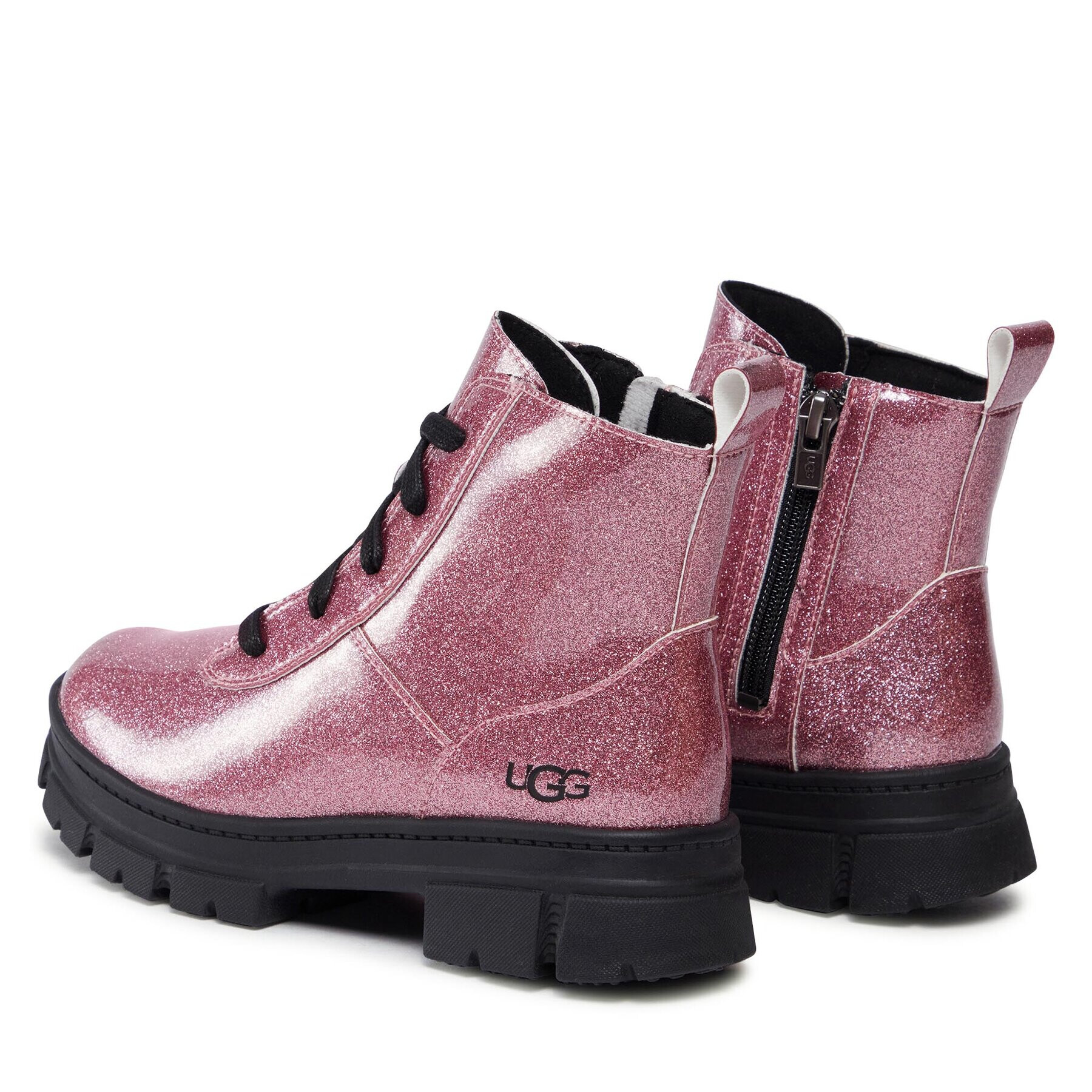 Ugg Šnurovacia obuv K Ashton Lace Up Glitter 1151571K Ružová - Pepit.sk