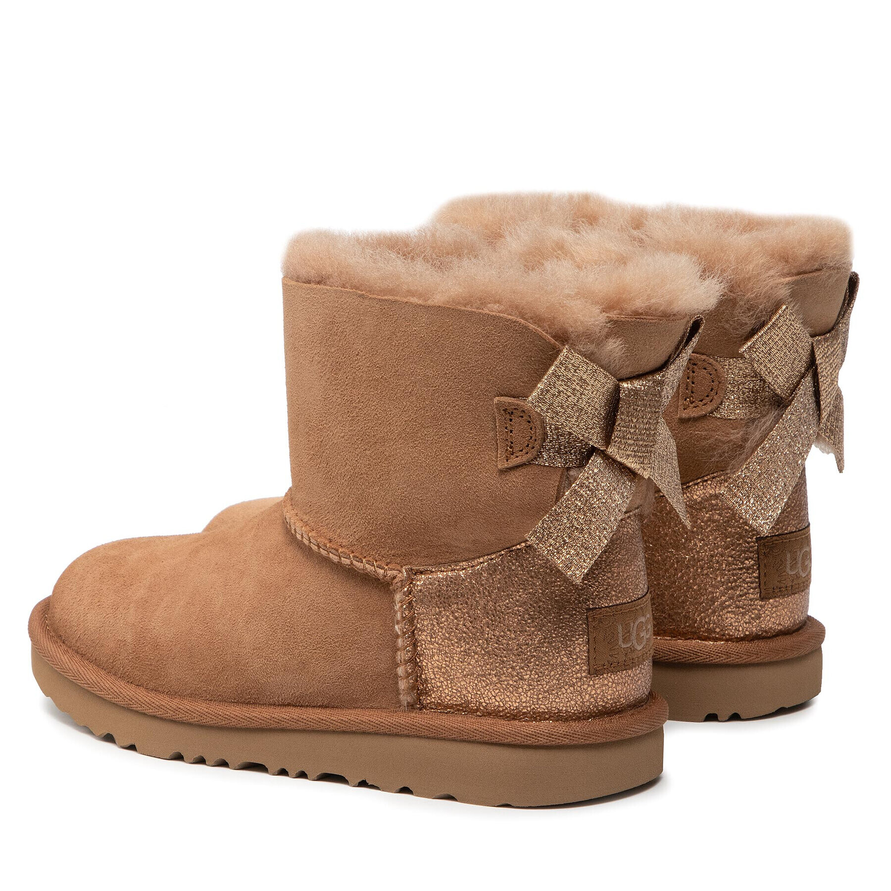 Ugg Topánky K Mini Bailey Bow Glitz 1123617K Hnedá - Pepit.sk