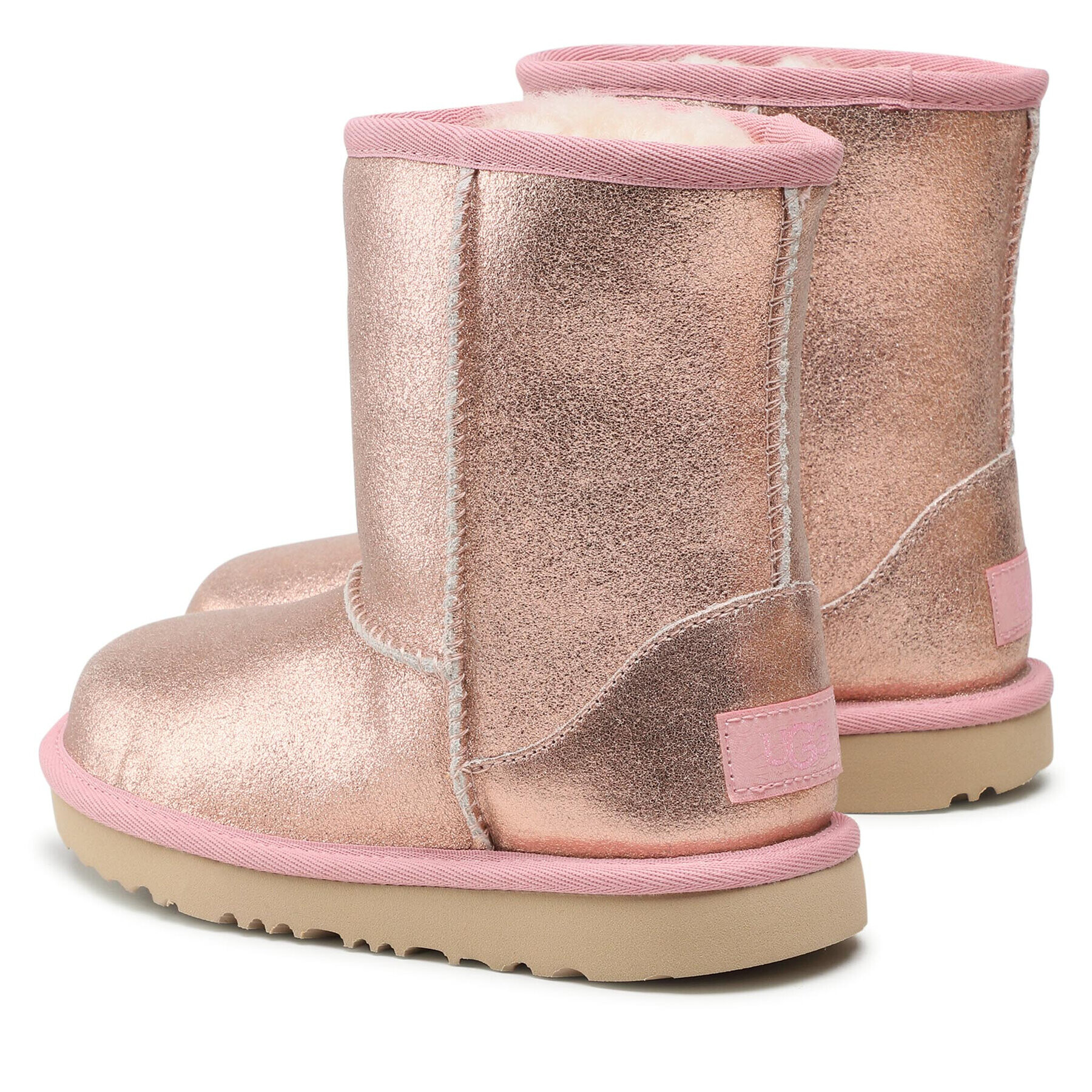 Ugg Topánky Kids' Classic II Metallic Glitter 1123663K Ružová - Pepit.sk