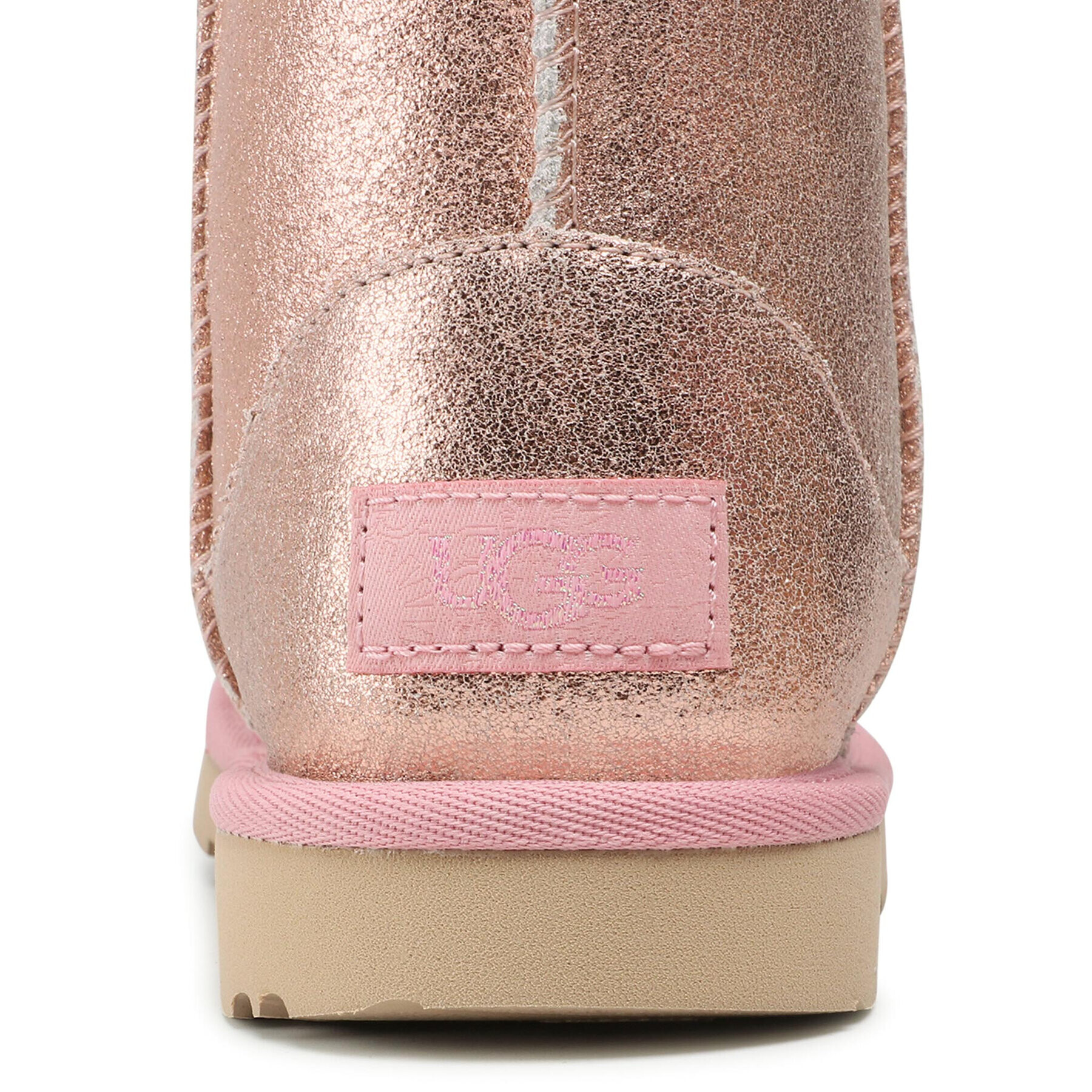 Ugg Topánky Kids' Classic II Metallic Glitter 1123663K Ružová - Pepit.sk