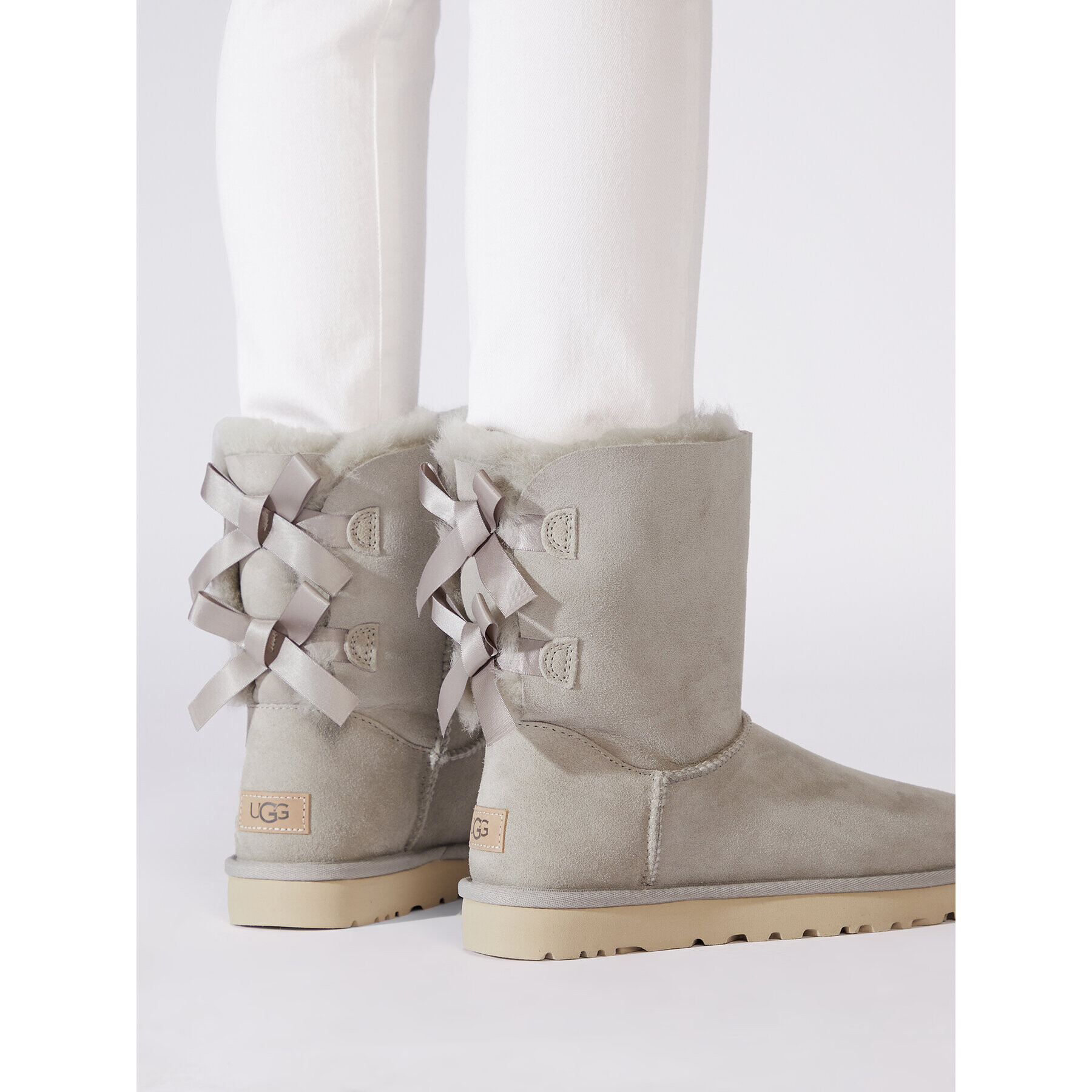 Ugg Topánky W Bailey Bow II 1016225 Sivá - Pepit.sk