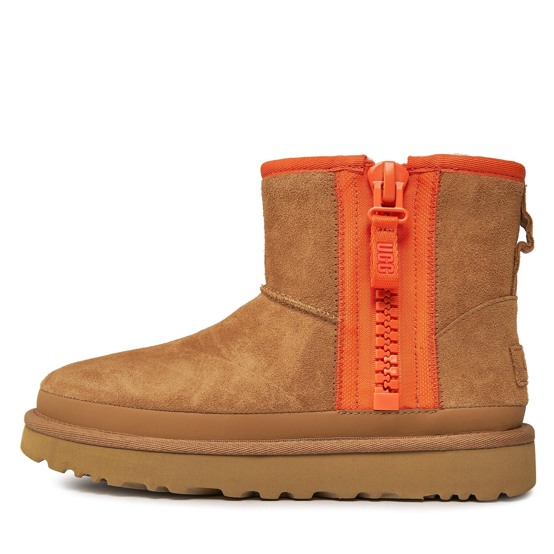 Ugg Topánky W Classic Mini Zipper Tape Logo 1144034 Hnedá - Pepit.sk