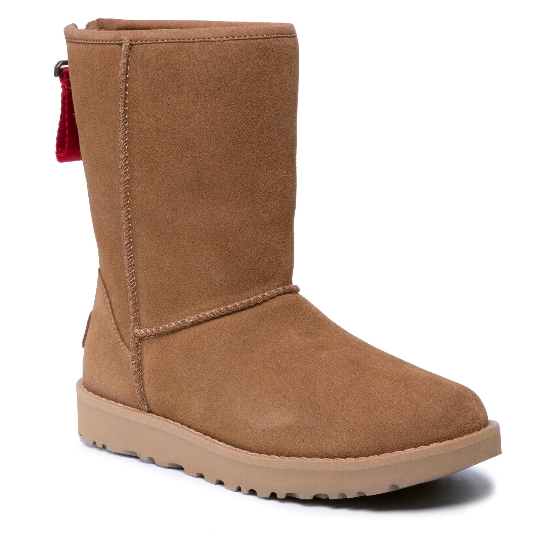 Ugg Topánky W Classic Short Logo Zip 1122672 Hnedá - Pepit.sk