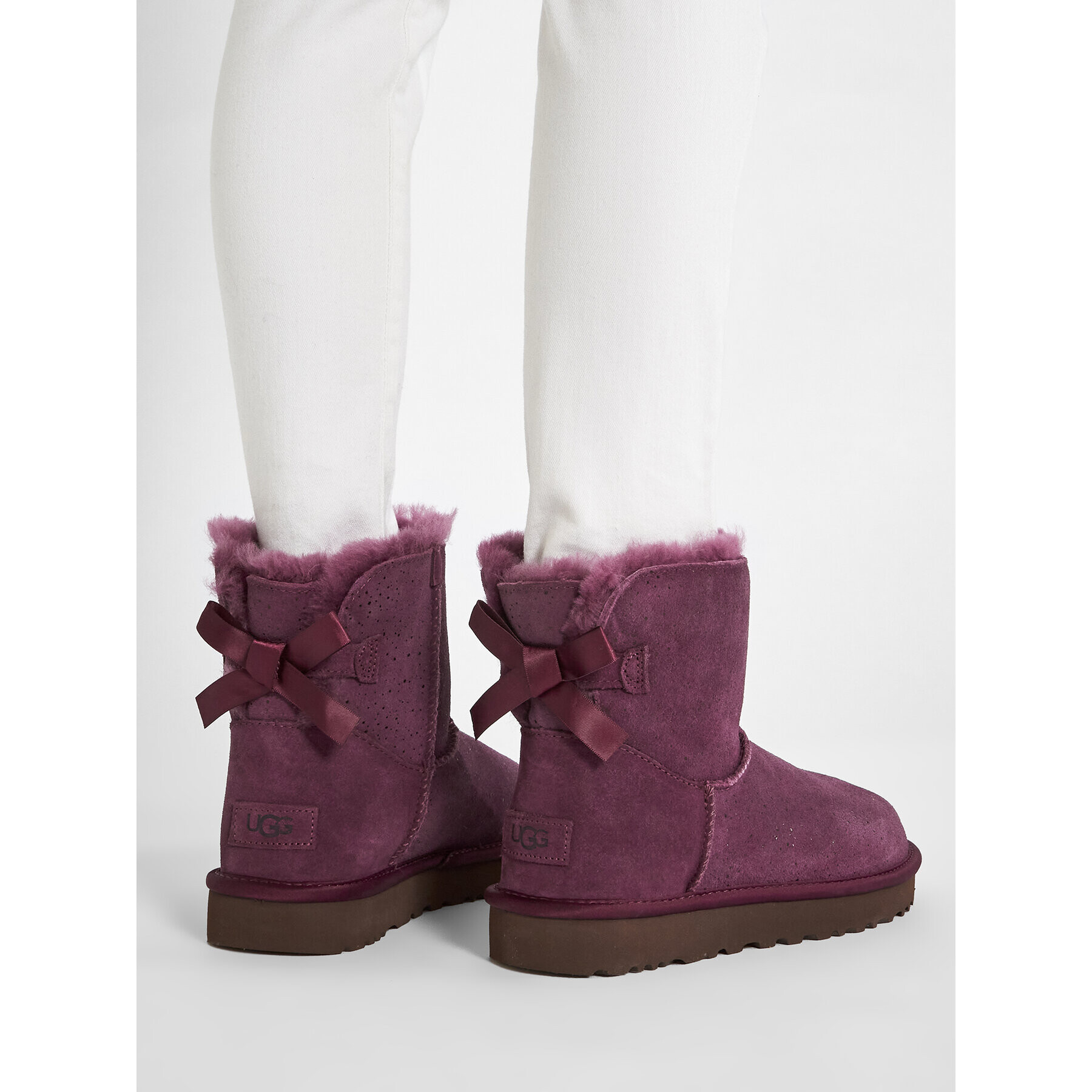 Ugg Topánky W Mini Bailey Bow Metallic Spots 1134135 Fialová - Pepit.sk