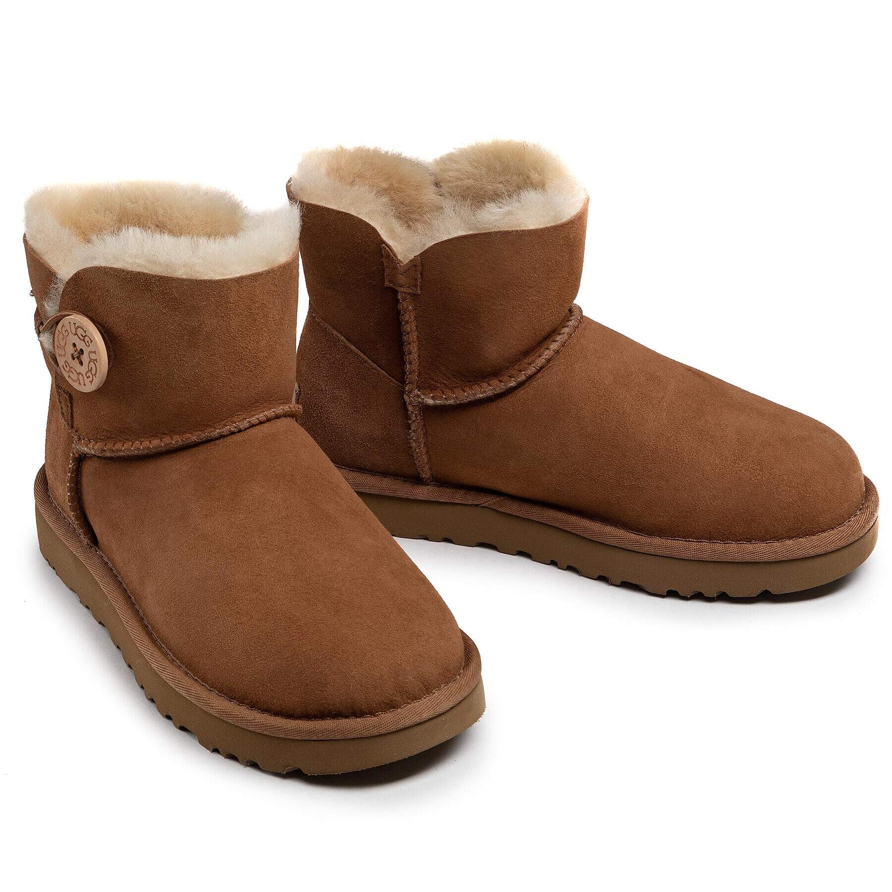 Ugg Topánky W Mini Bailey Button II 1016422 Hnedá - Pepit.sk