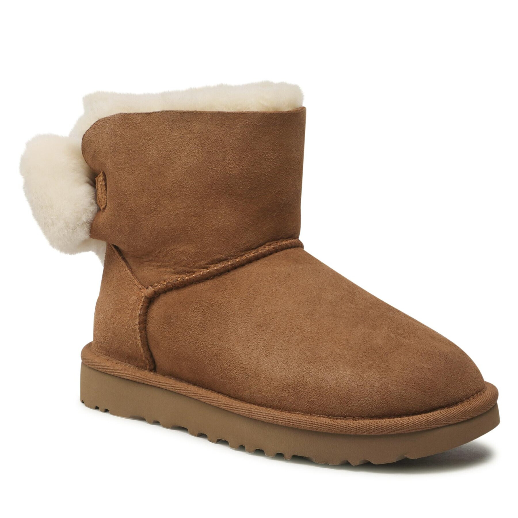 Ugg Topánky W Mini Bailey Fuzzy Bow 1132018 Hnedá - Pepit.sk