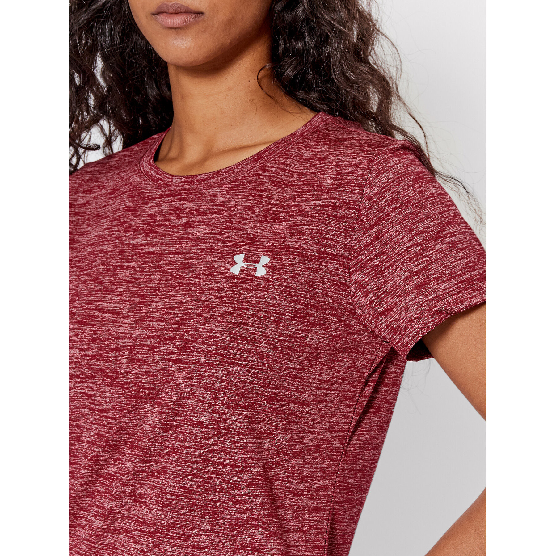 Under Armour Funkčné tričko Ua Tech™ Twist 1277206 Bordová Loose Fit - Pepit.sk