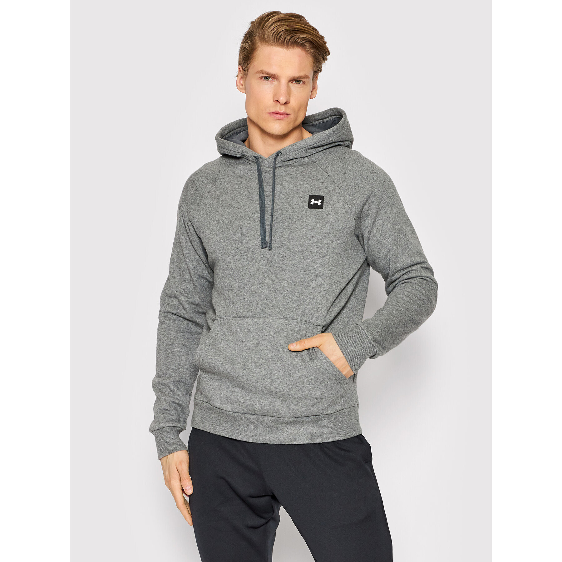 Under Armour Mikina Rival 1357092 Sivá Loose Fit - Pepit.sk