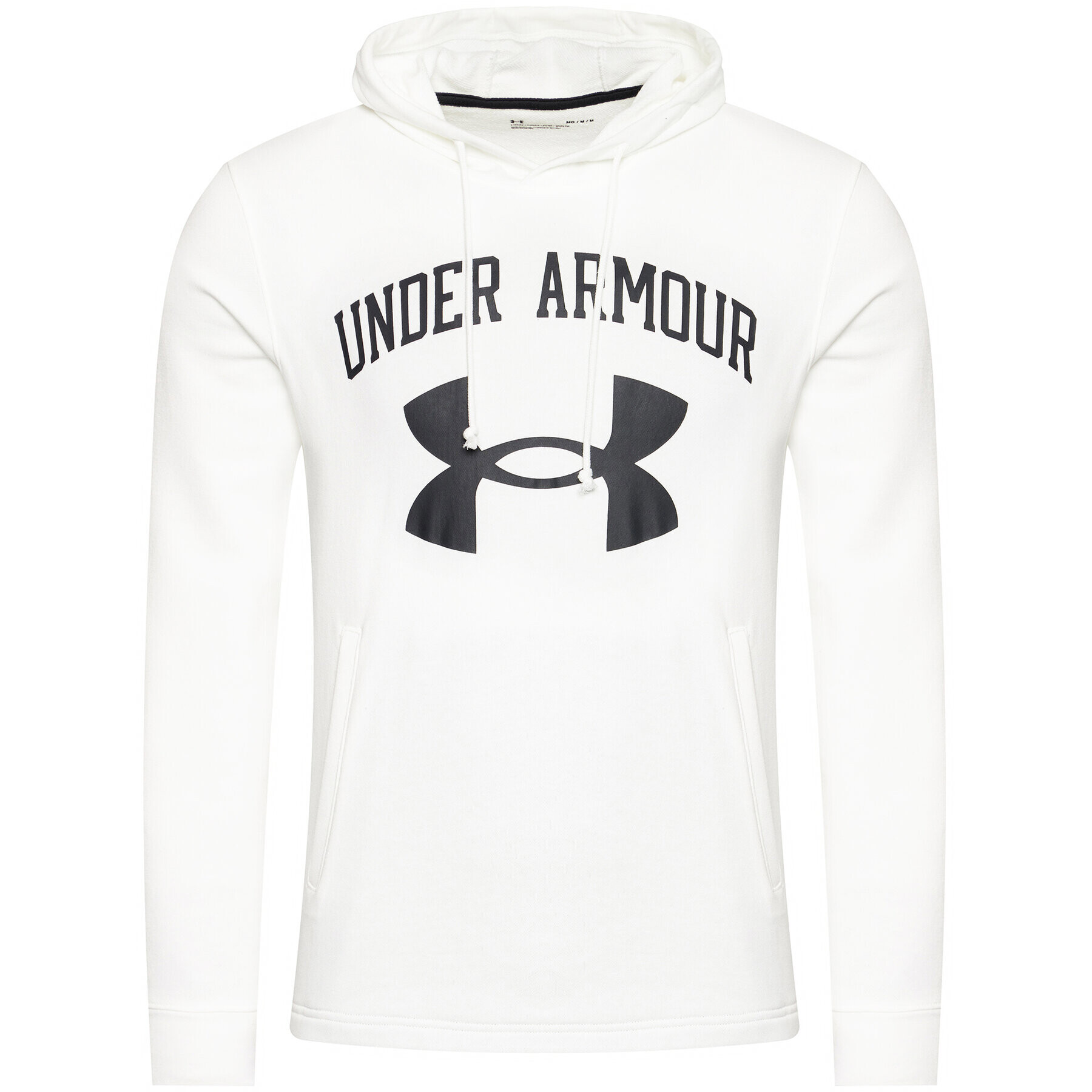 Under Armour Mikina Rival Terry Big Logo 1361559 Biela Loose Fit - Pepit.sk