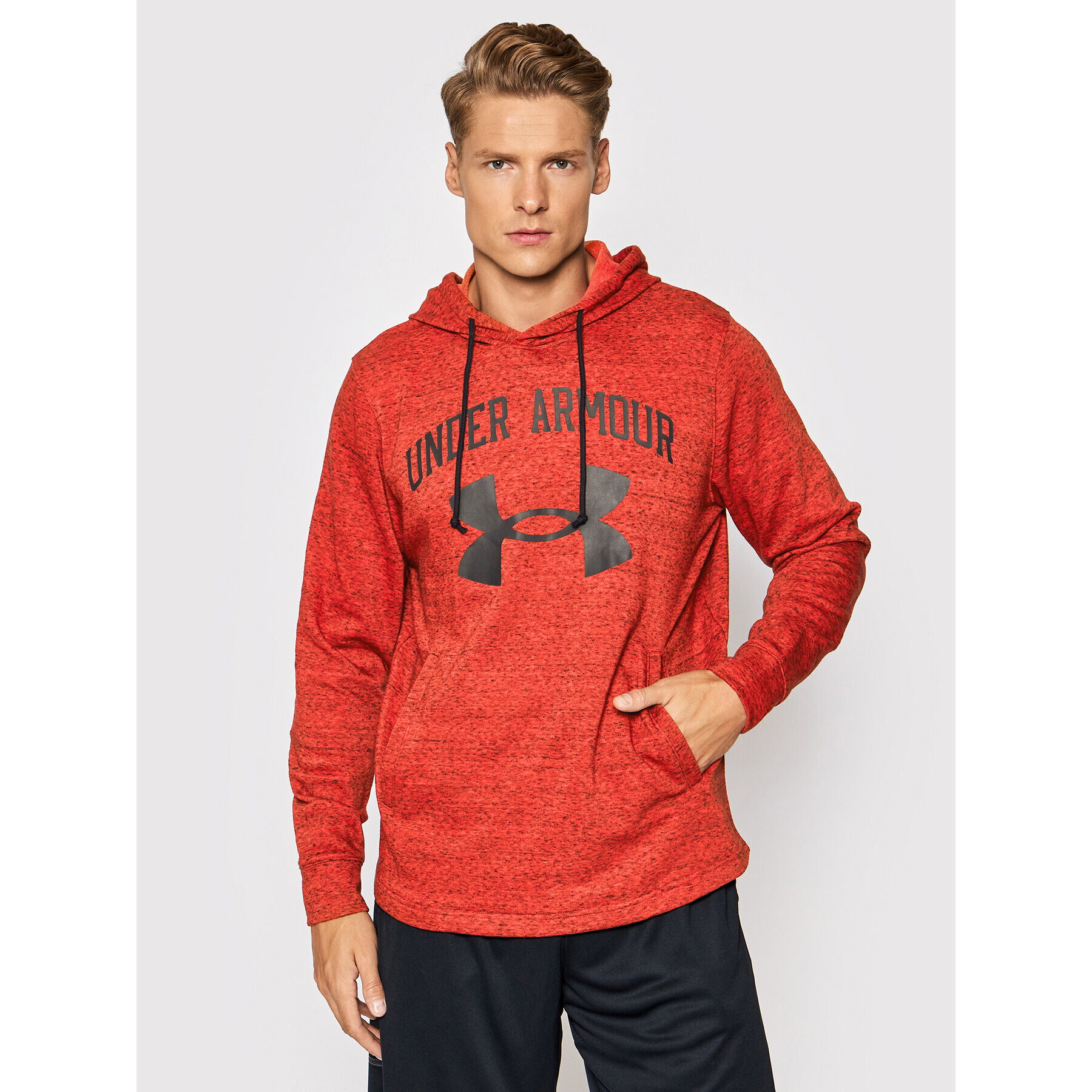 Under Armour Mikina Rival Terry Big Logo 1361559 Oranžová Loose Fit - Pepit.sk