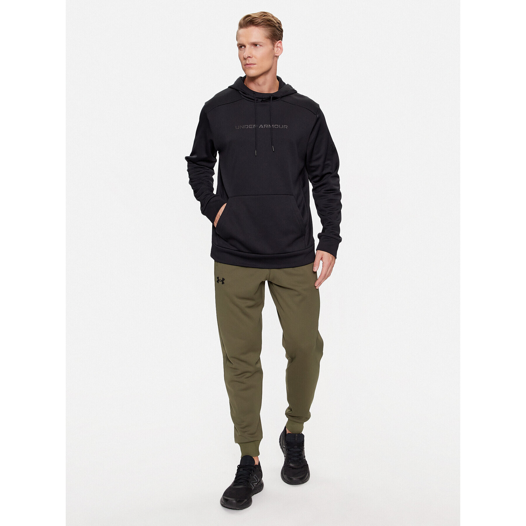 Under Armour Mikina Ua Armour Fleece Graphic Hd 1379744 Čierna Loose Fit - Pepit.sk