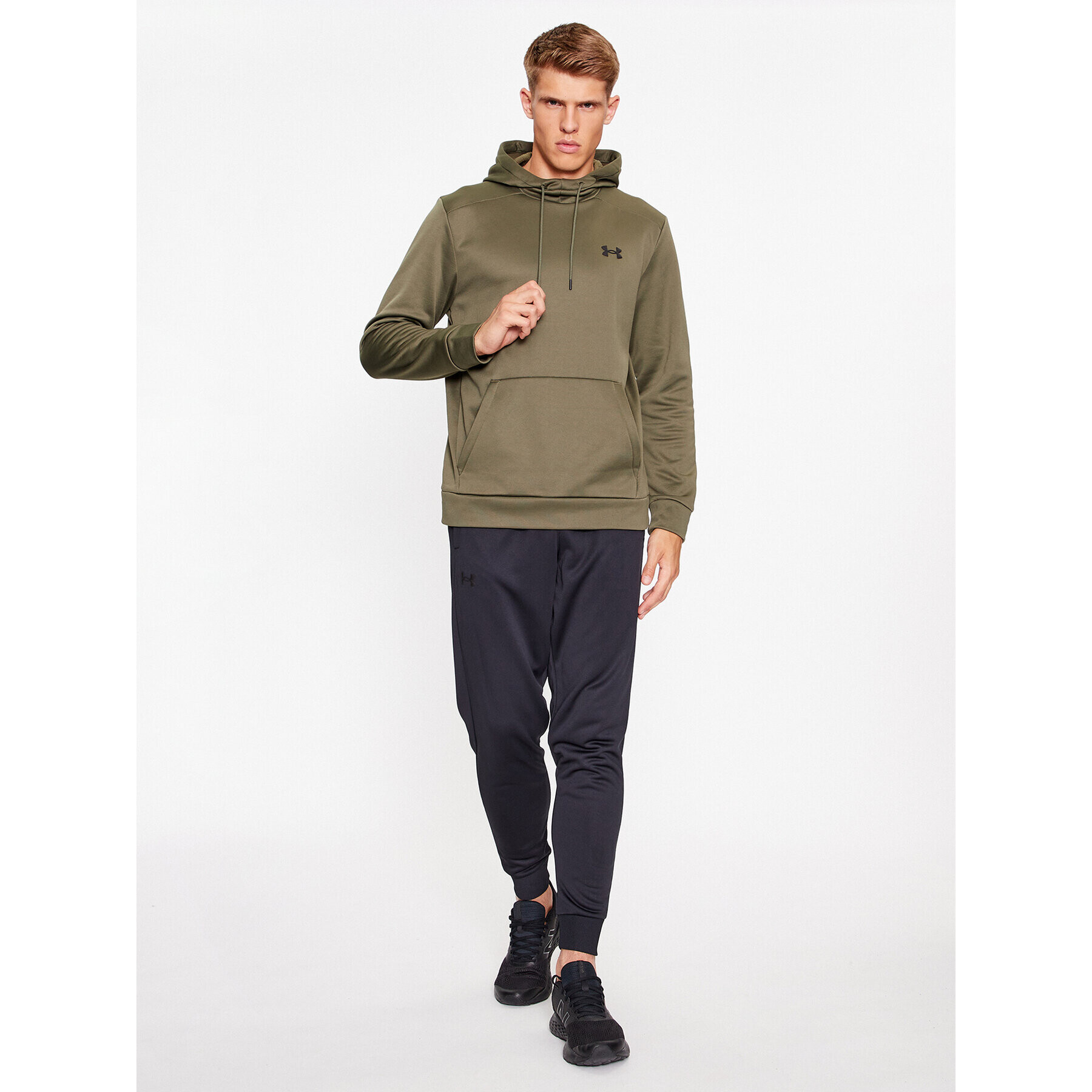 Under Armour Mikina Ua Armour Fleece Hoodie 1373353 Kaki Loose Fit - Pepit.sk