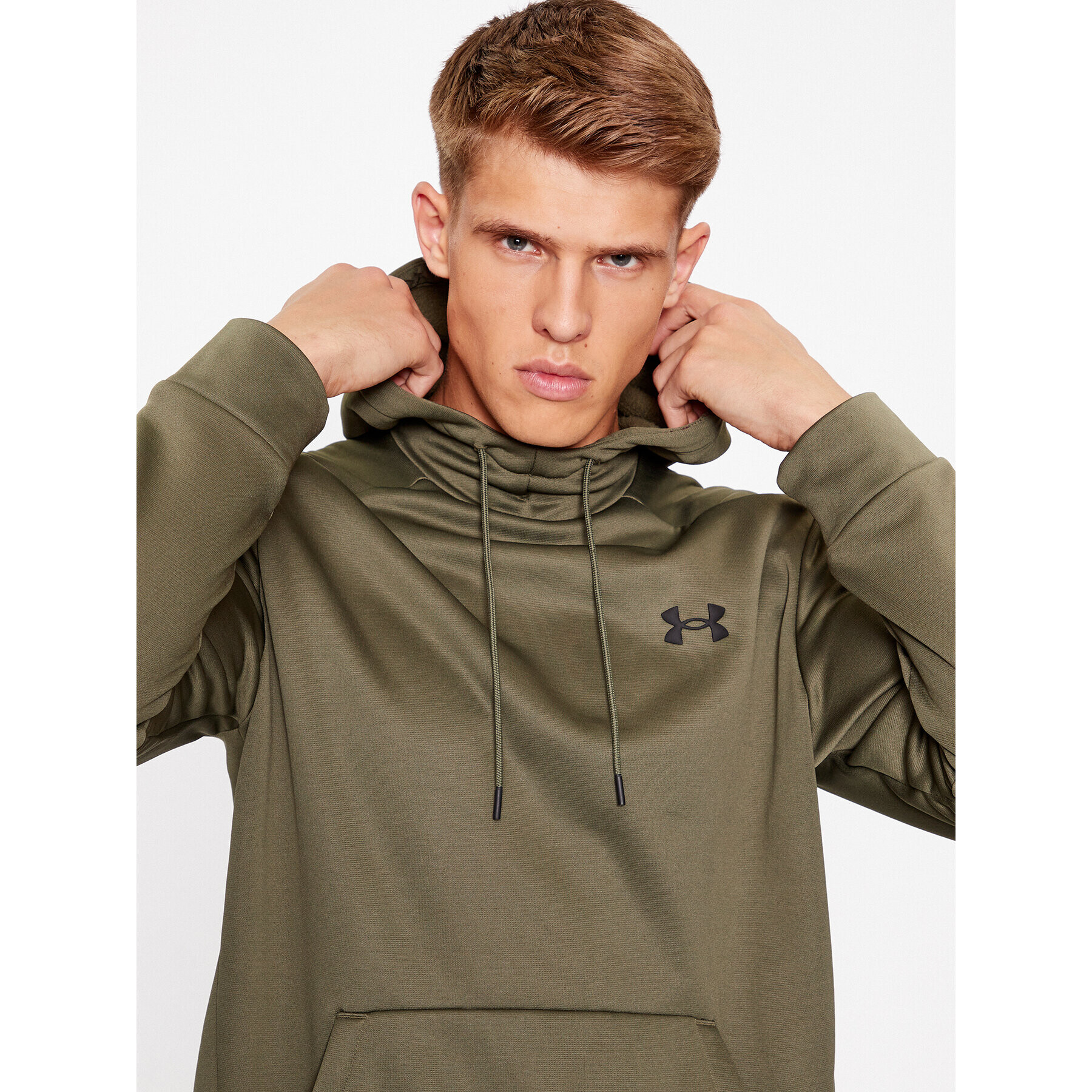 Under Armour Mikina Ua Armour Fleece Hoodie 1373353 Kaki Loose Fit - Pepit.sk