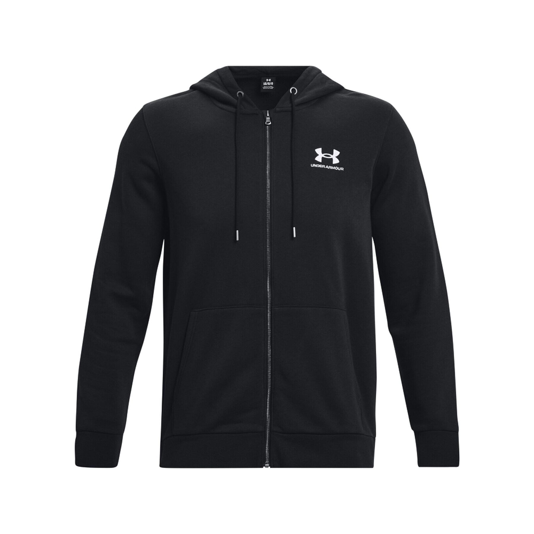 Under Armour Mikina UA Essential Fleece FZ Hood 1373881 Čierna Regular Fit - Pepit.sk